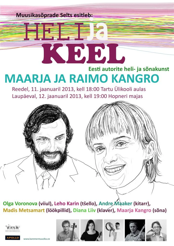 HELIjaKEEL. Maarja ja Raimo Kangro