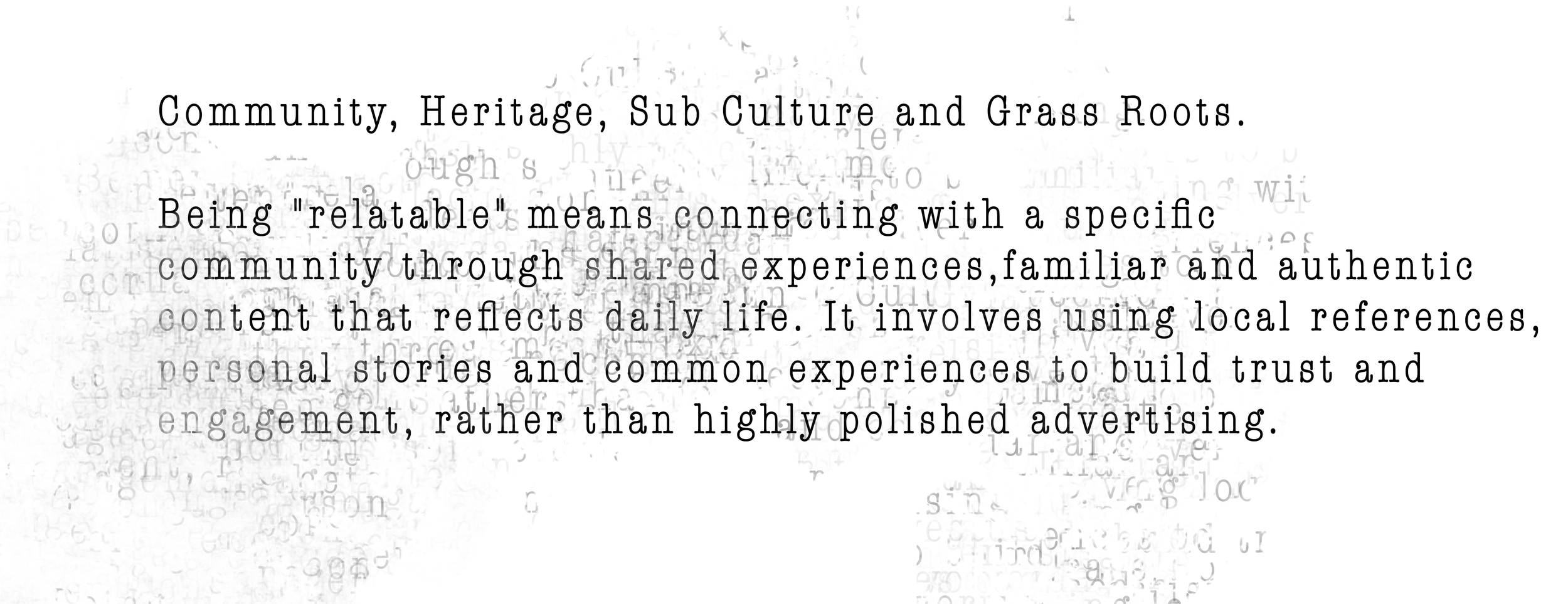Black fabric with white text that reads, 'Trust the Process.'