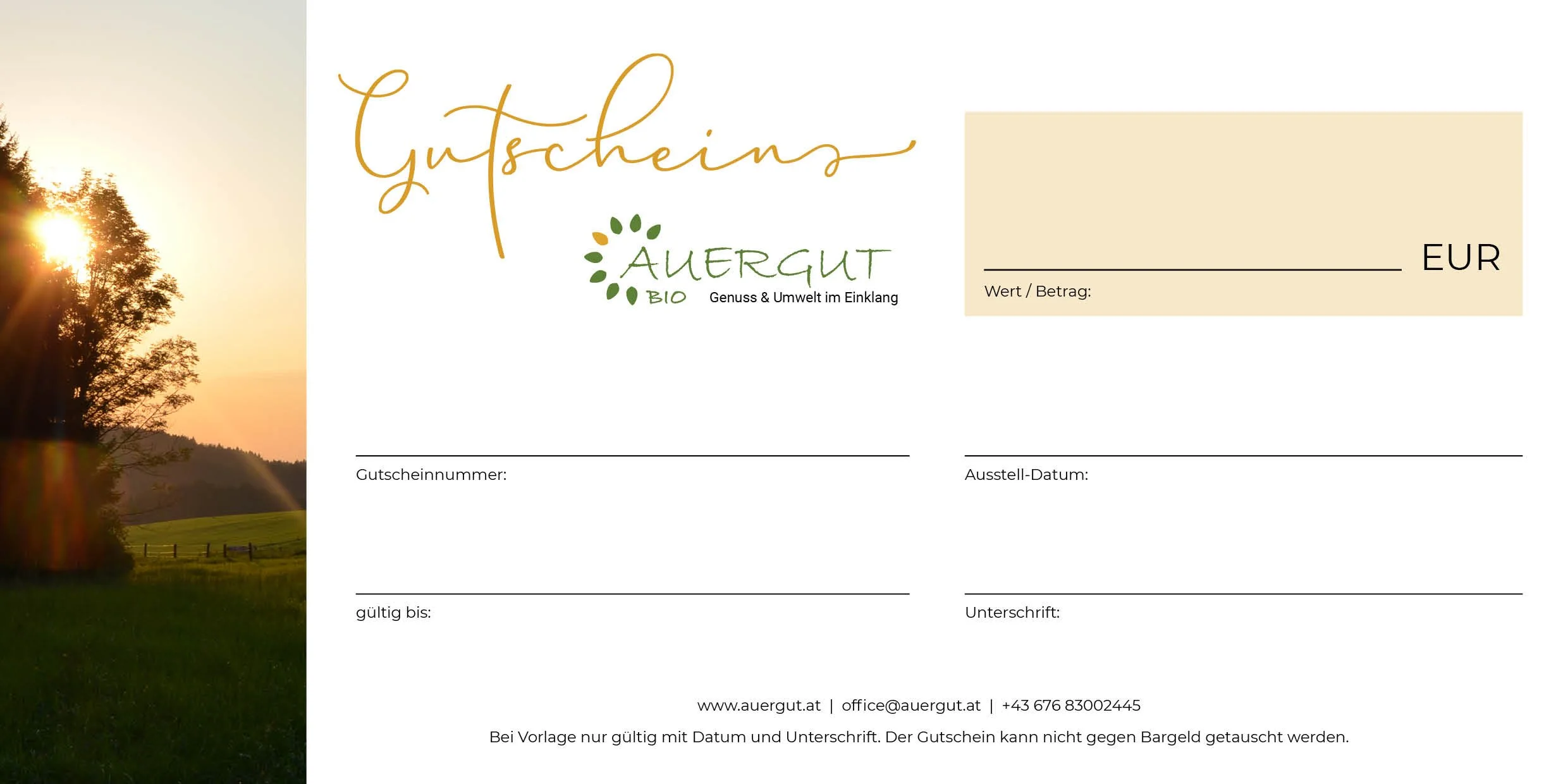 Geschenkgutschein