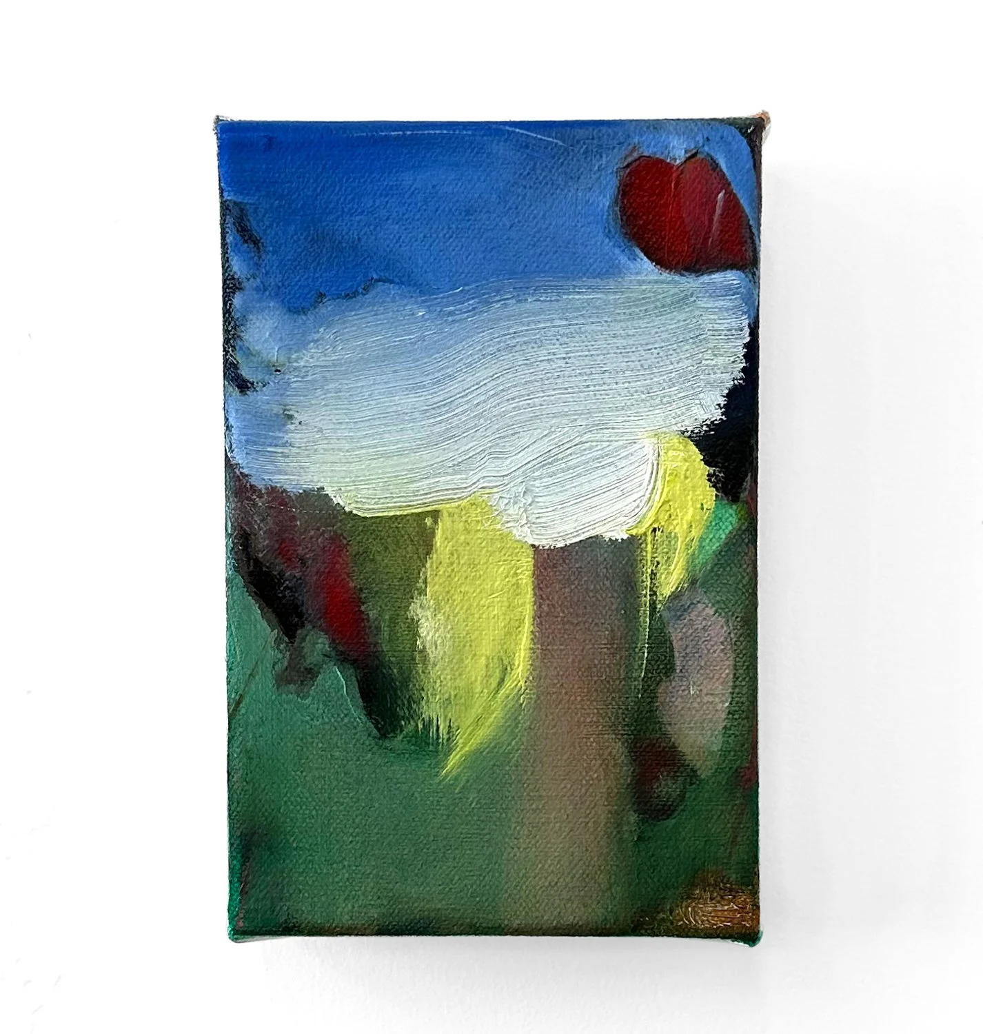 Hannah Stoll “Untitled (1)” (6” x 4”) oil on canvas, 2025.