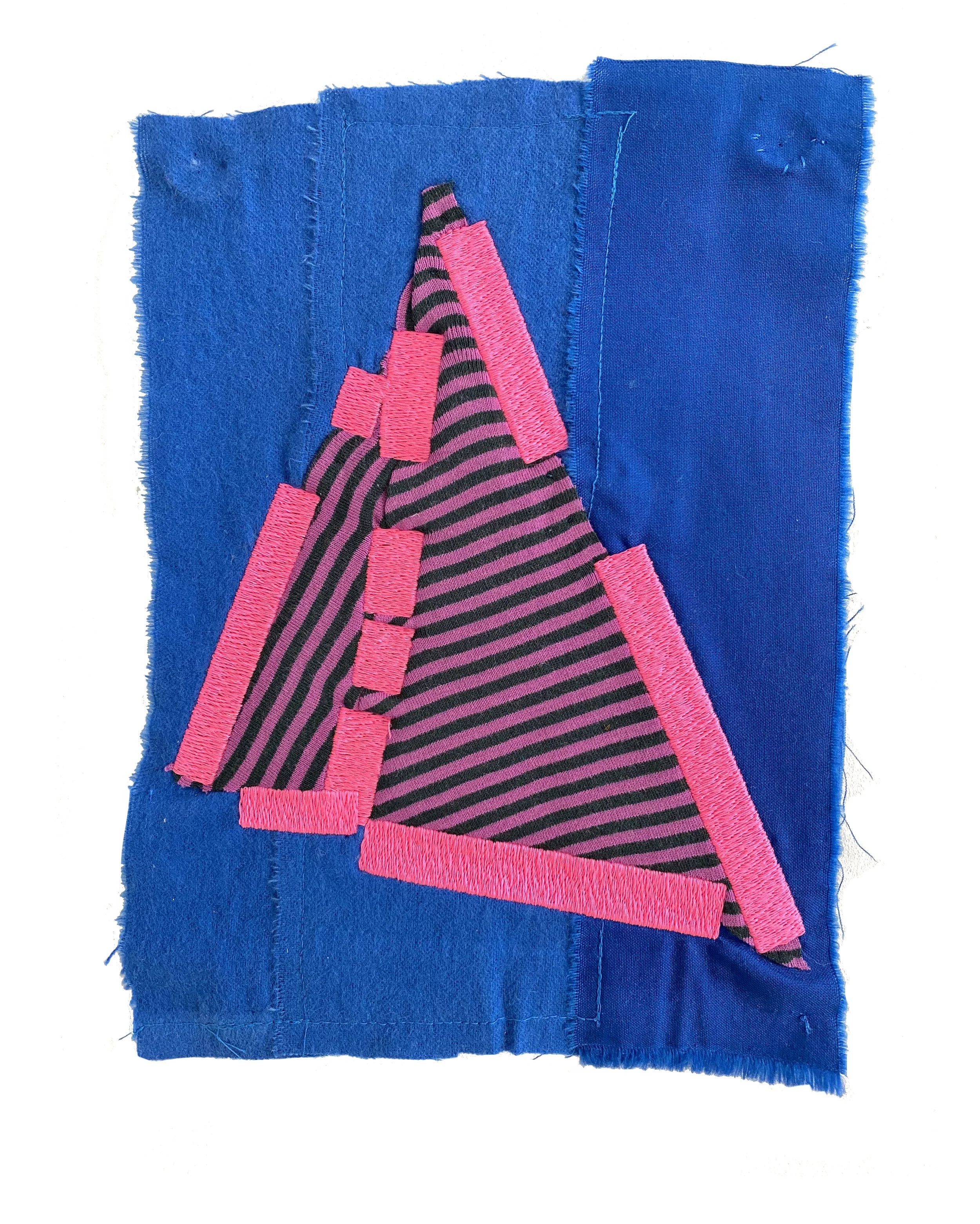  Eleanor Anderson "Cipher 52" (10" x 7") cotton, machine embroidery, 2023. 400.