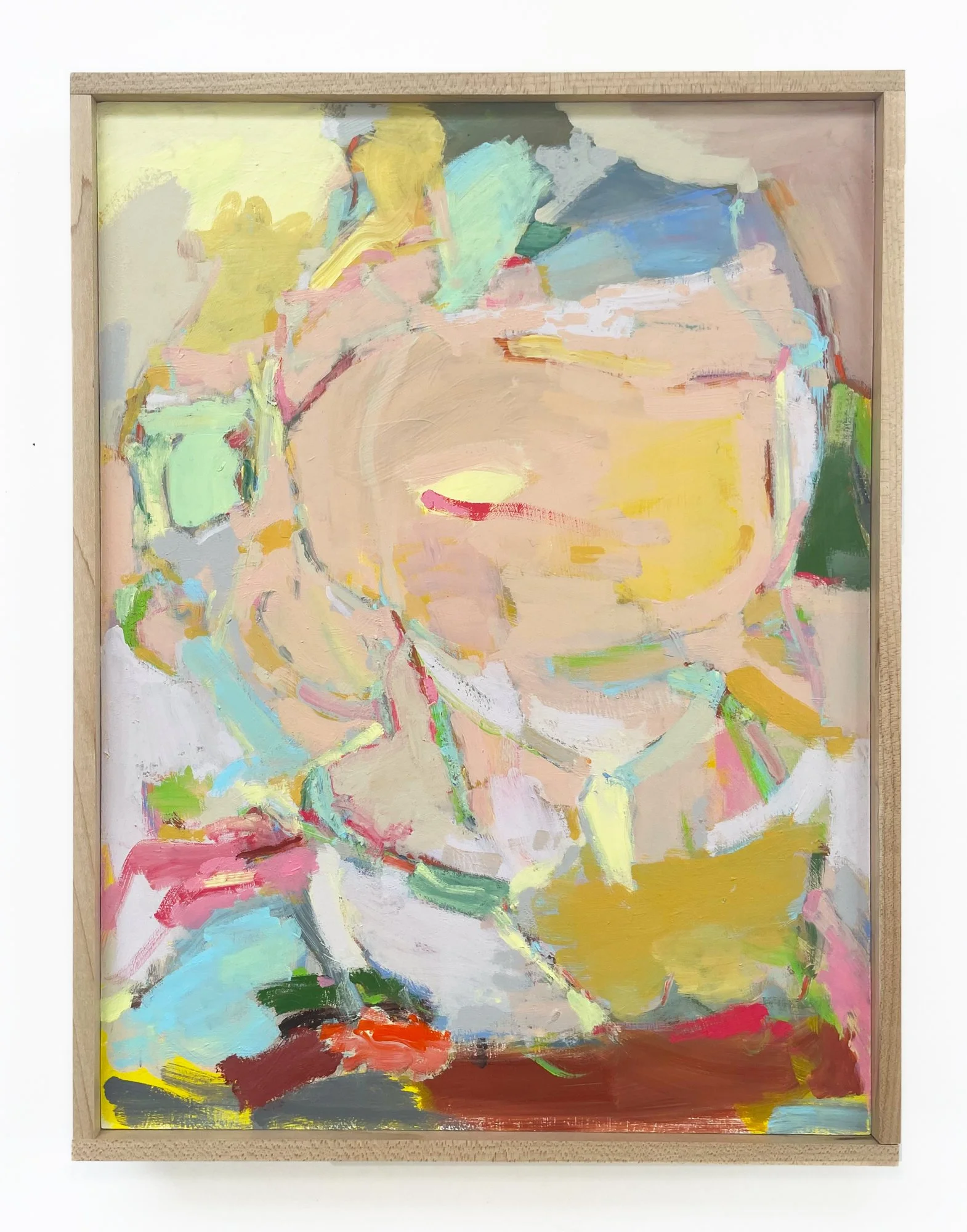 Matt Demers "Can't Complain" (12" x 9") acrylic on plywood, 2026. sold.