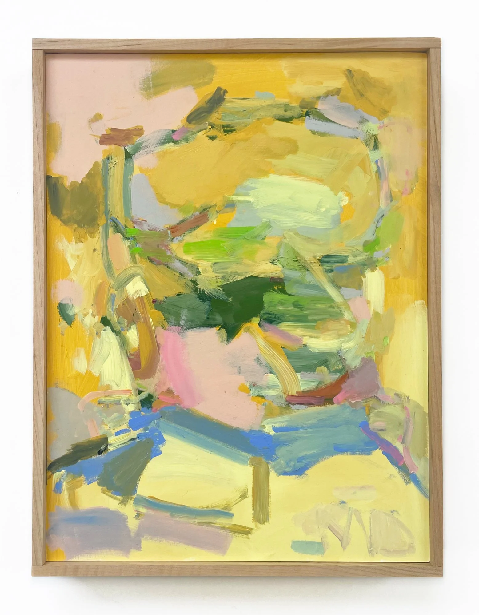 Matt Demers "Wellness Check" (12" x 9") acrylic on plywood, 2025. 550.