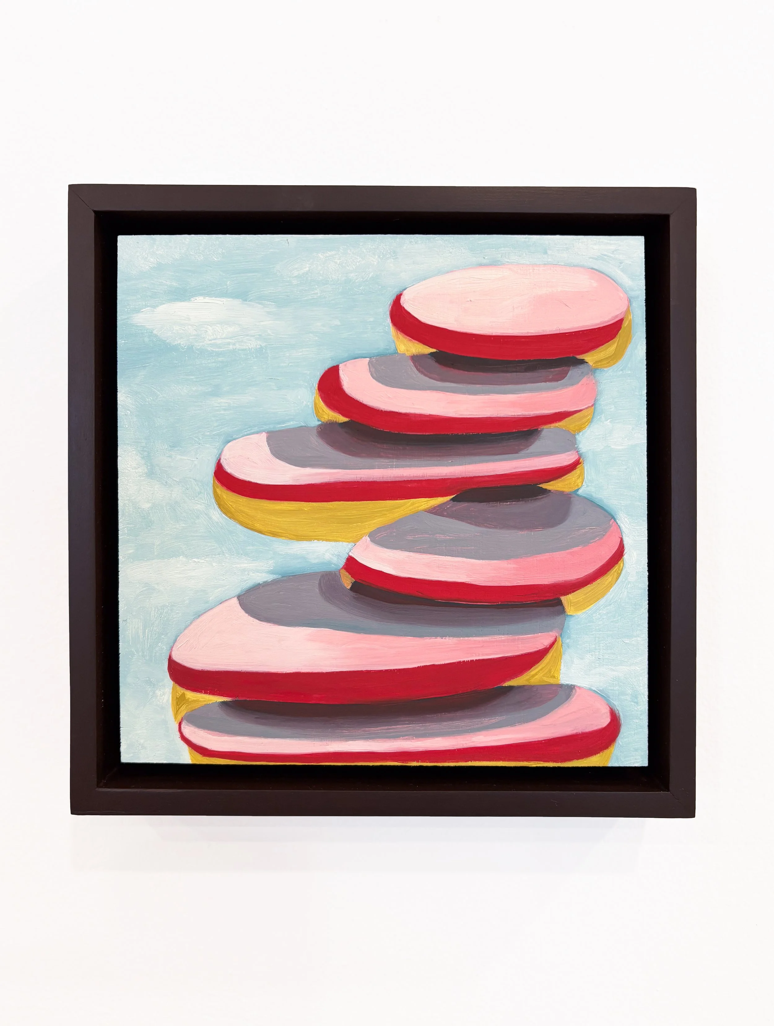 Jessica Gandolf "Talus" (8” x 8”) oil on panel, 2011. 950.