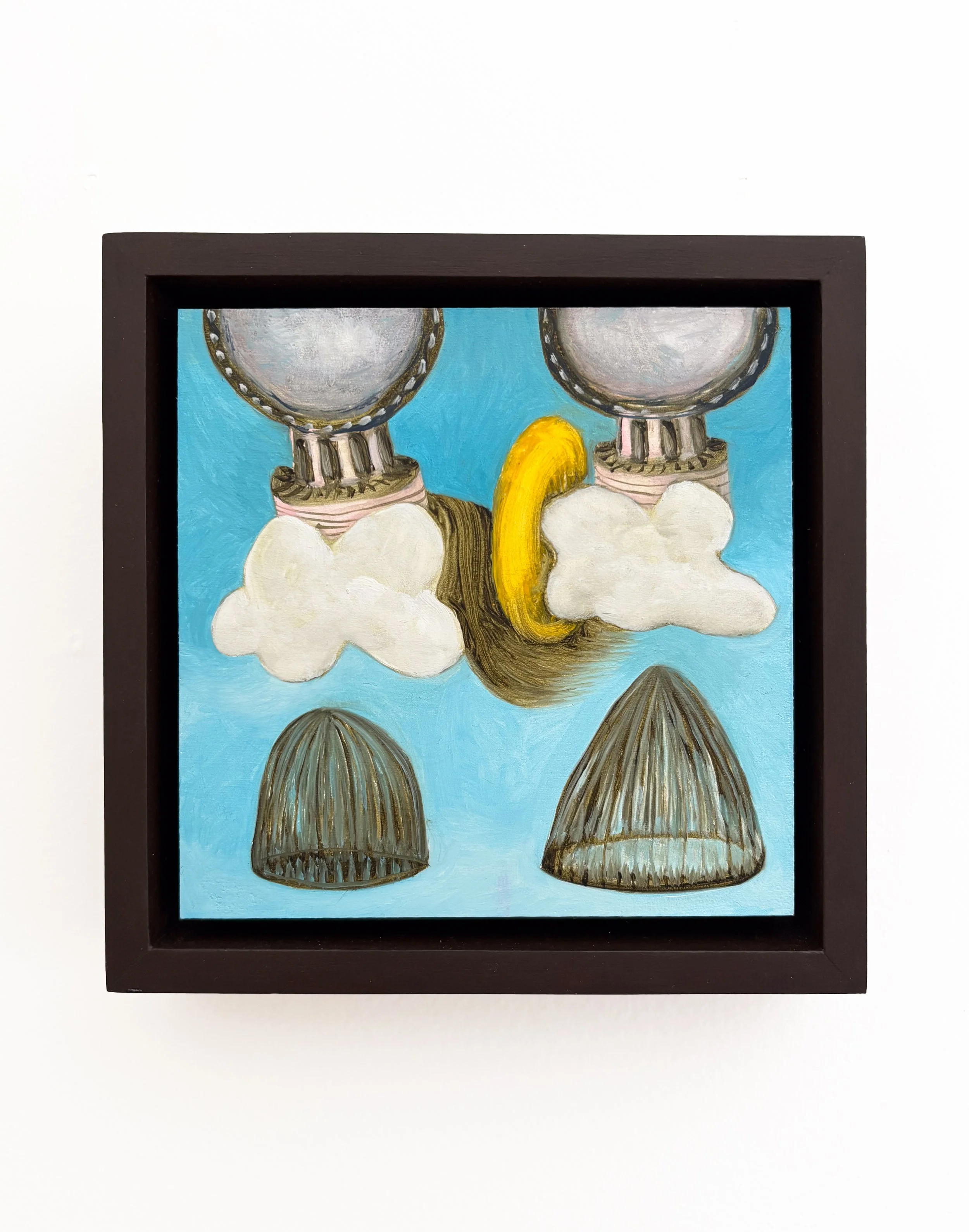 Jessica Gandolf "Remember the Lion" (6” x 6”) oil on panel, 2012. 650.