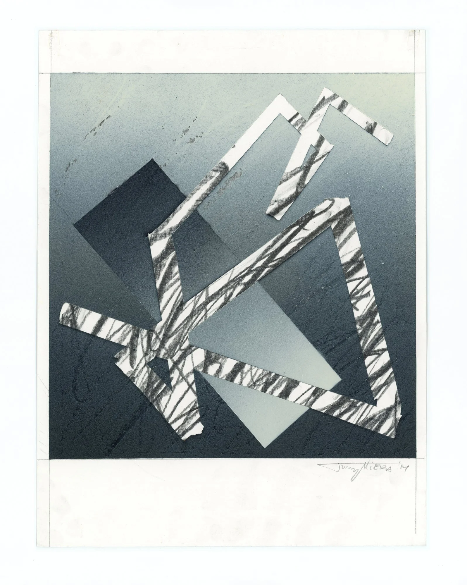 Jimmy Viera "Sketch 3" (12" x 9") acrylic, aerosol, and graphite on bristol, 2014. 600.