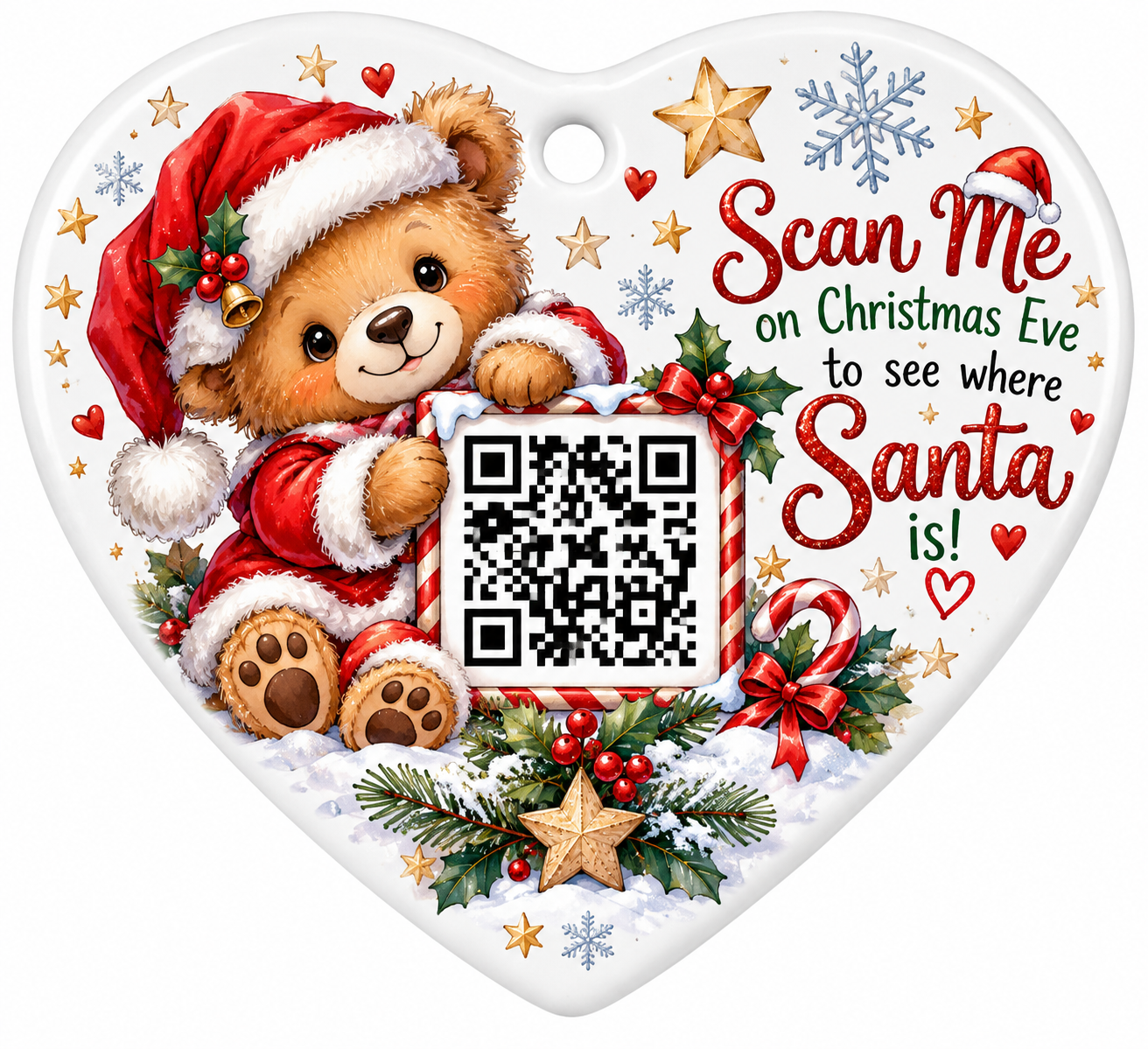 Santa Tracker Christmas Heart Ornament.png