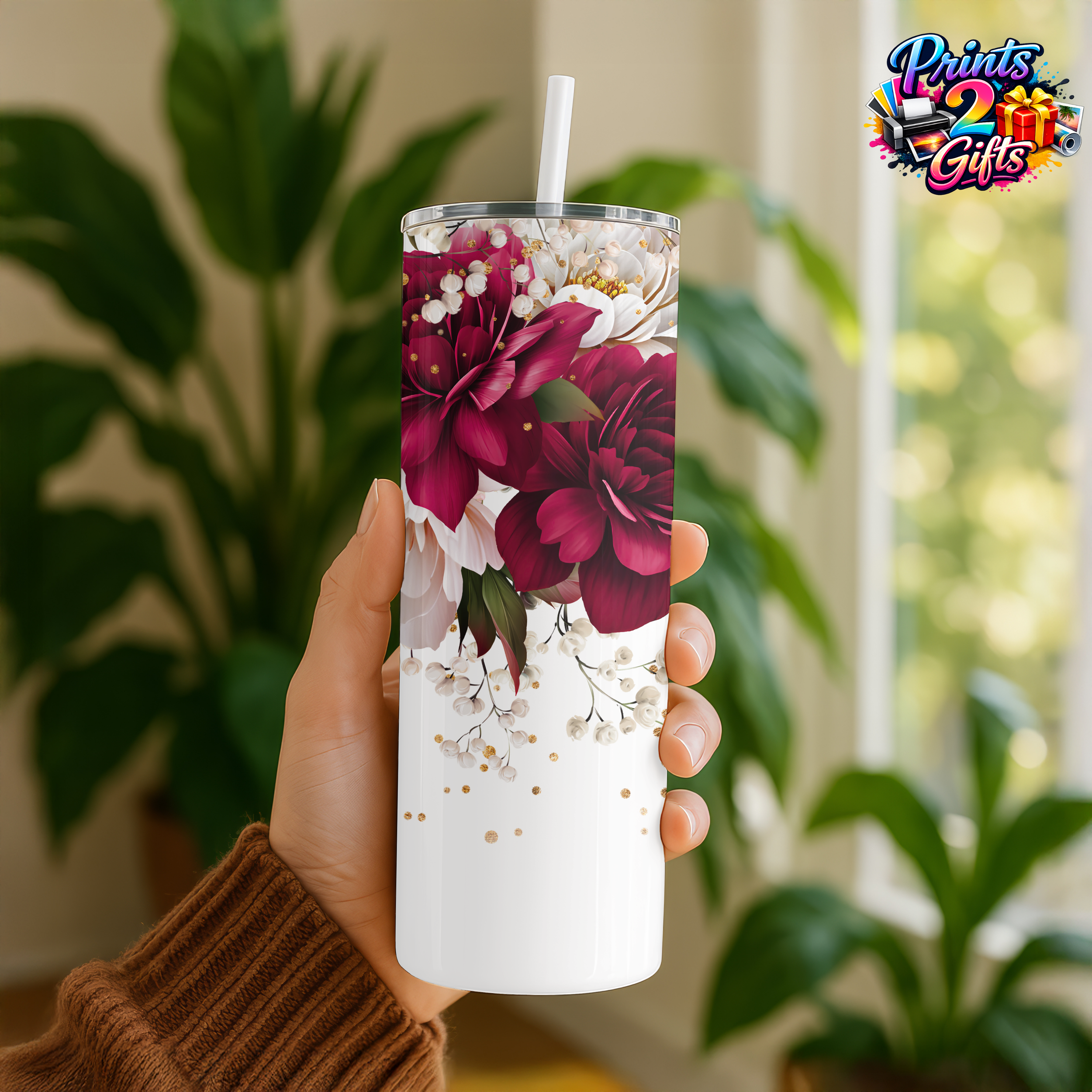 20oz Floral Elegance Tumbler