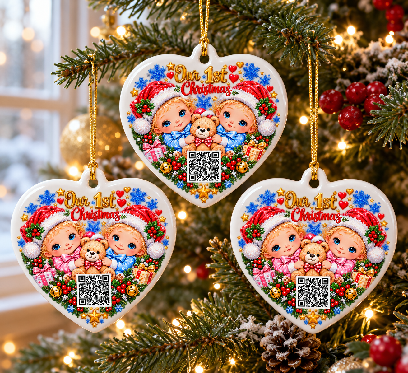 Three personalised Christmas heart ornaments.png