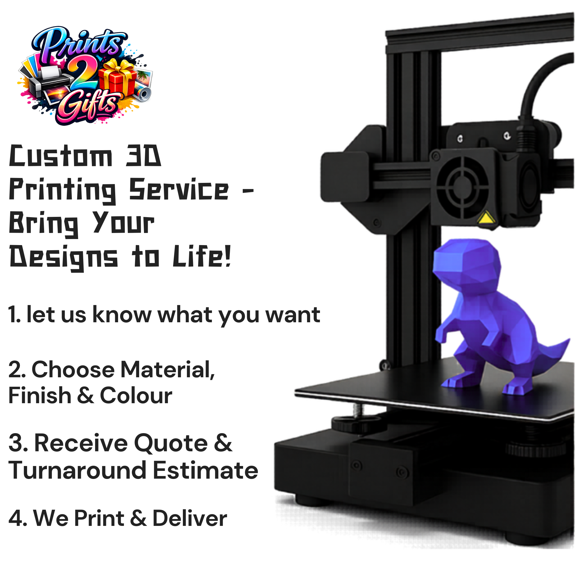 Custom 3D Printing Service