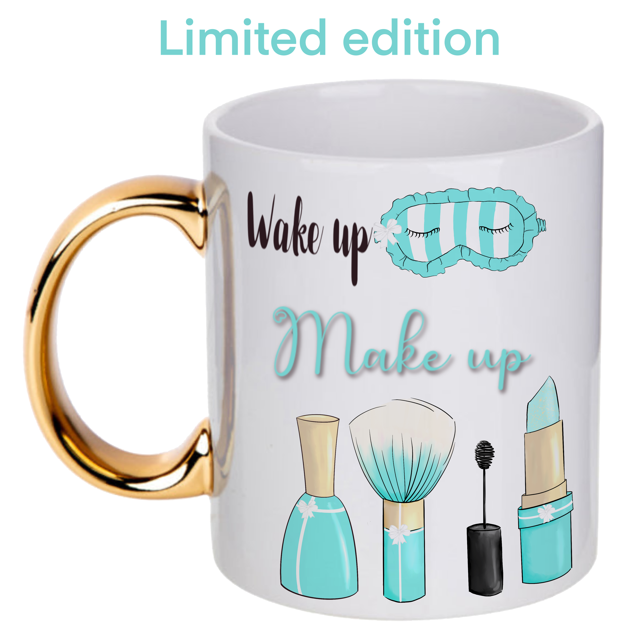 'Wake Up & Make Up' Mug