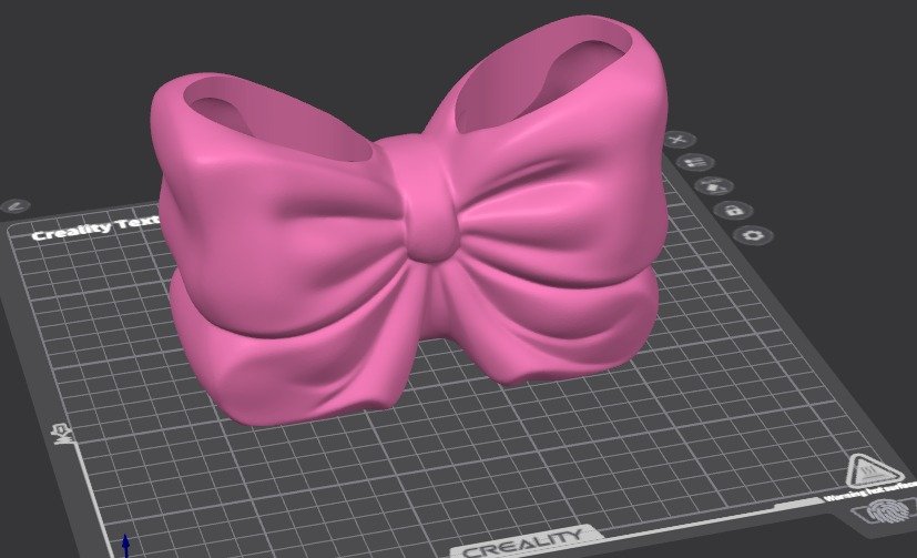 3D Printed Bow Organizer for Makeup and Pens