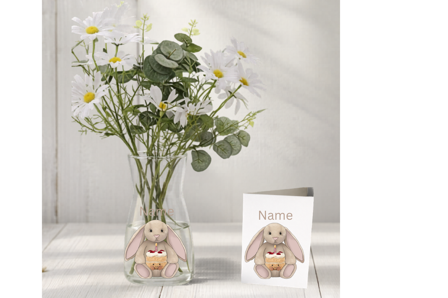 Bunny  vase and Gifts