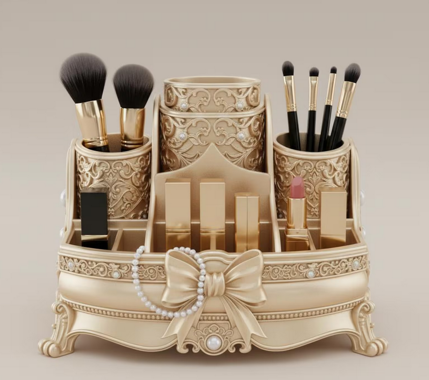 Opulent Vintage Vanity Makeup Organizer