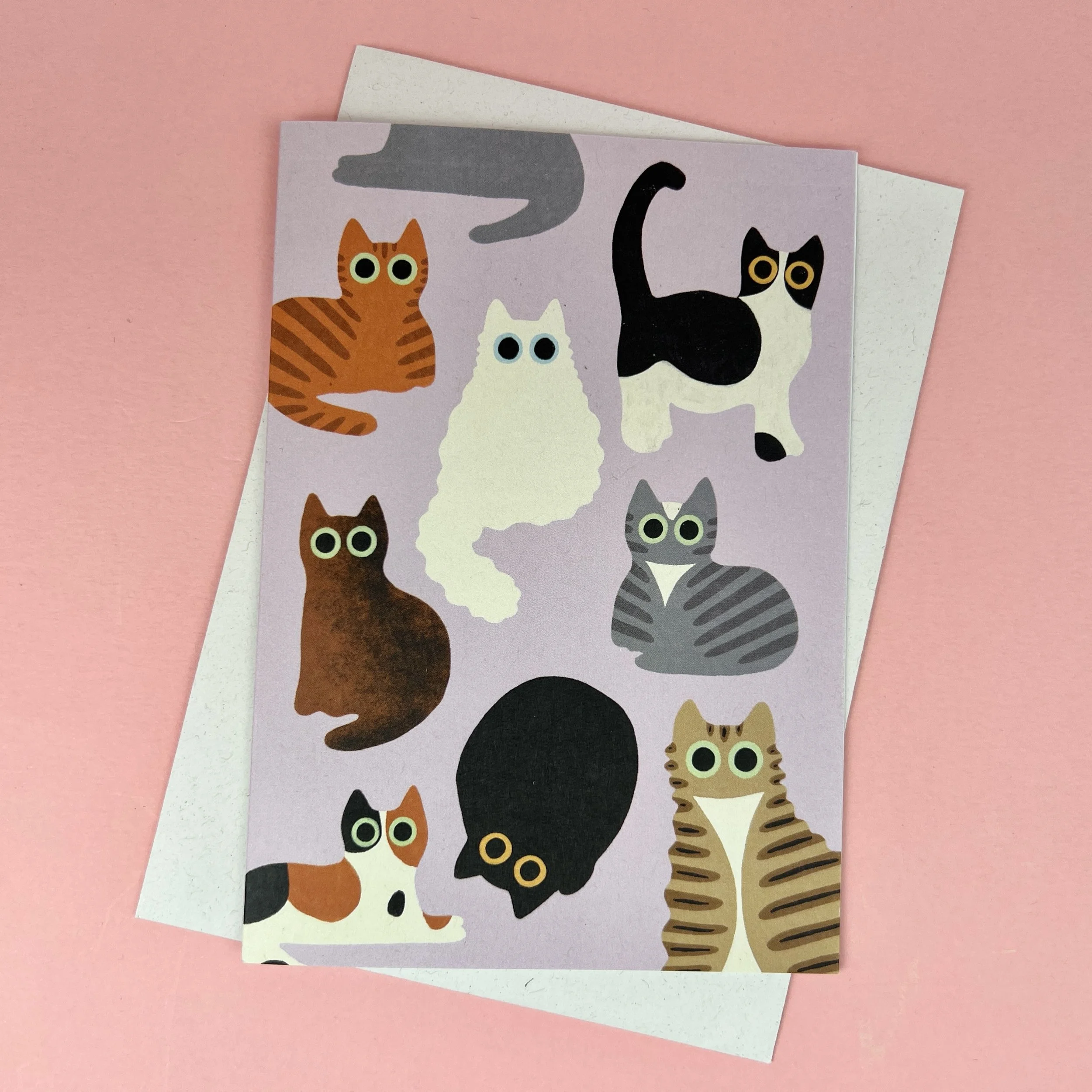 Mixed cats card   