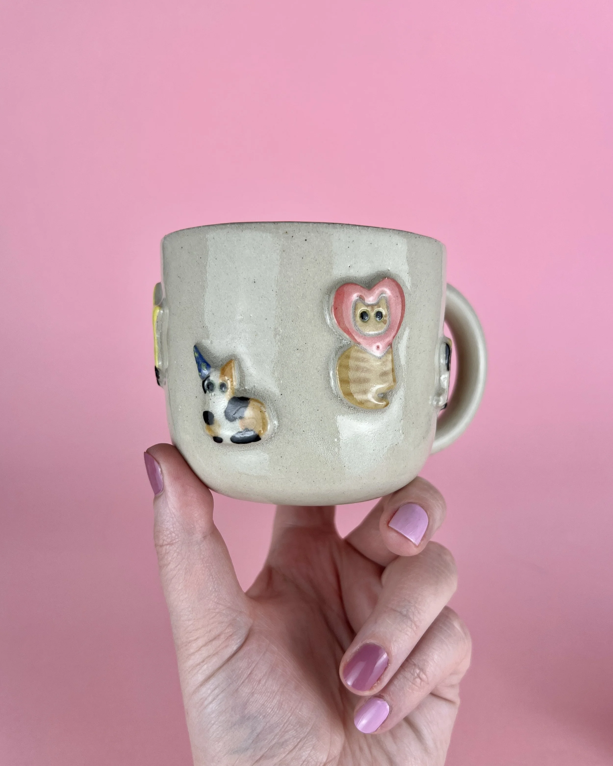 Cats in hats mug