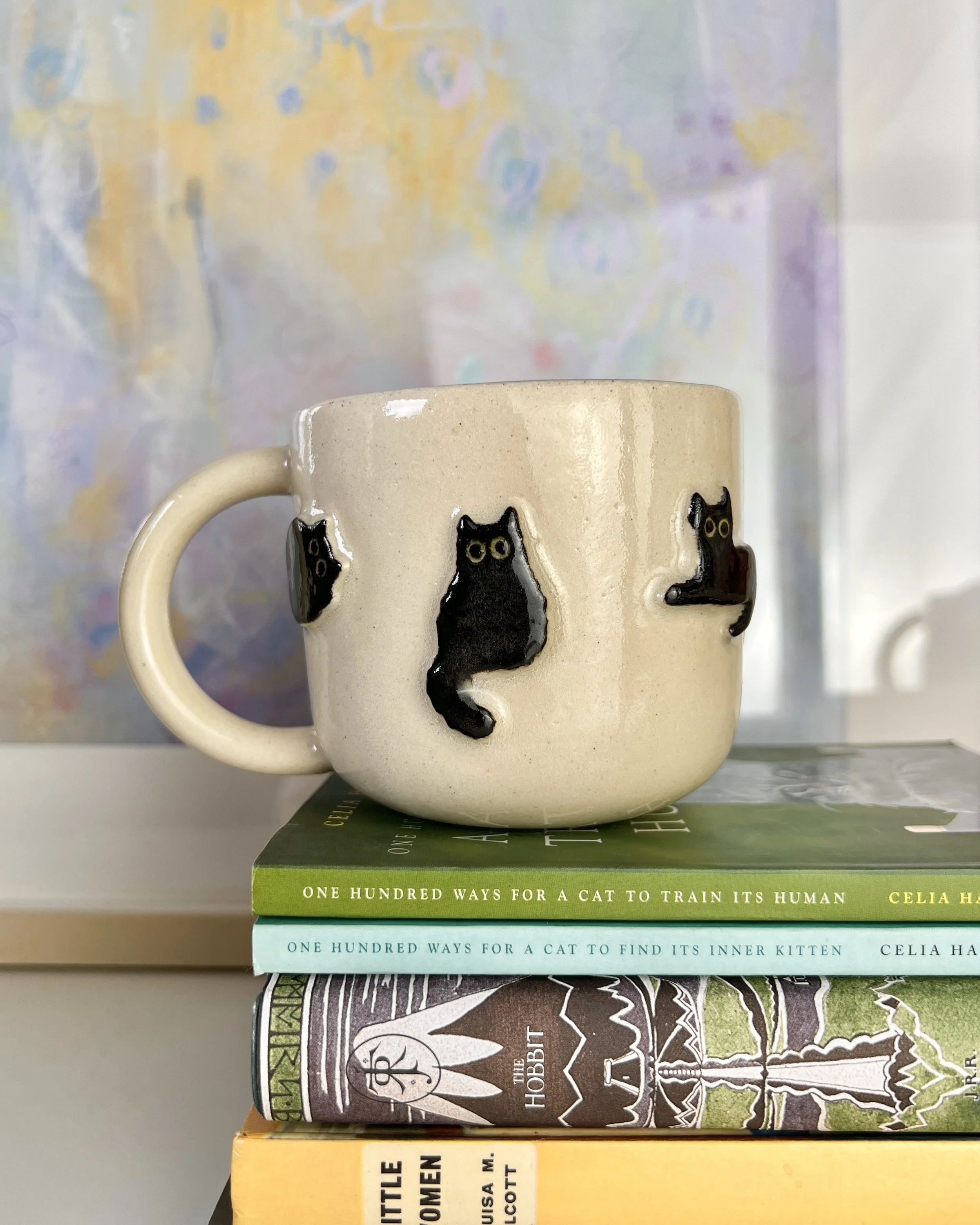 Black cat mug