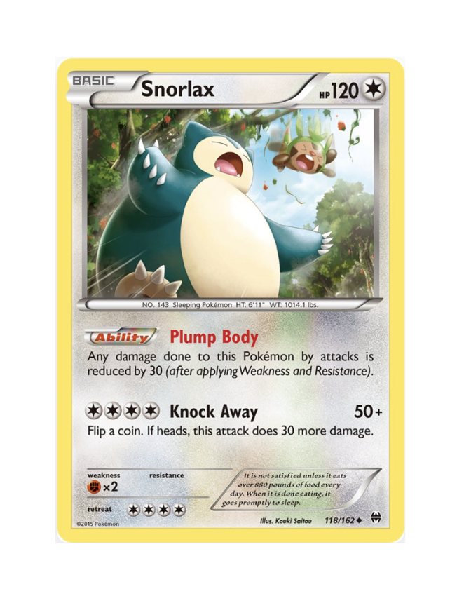 Snorlax (EN) - 118/162