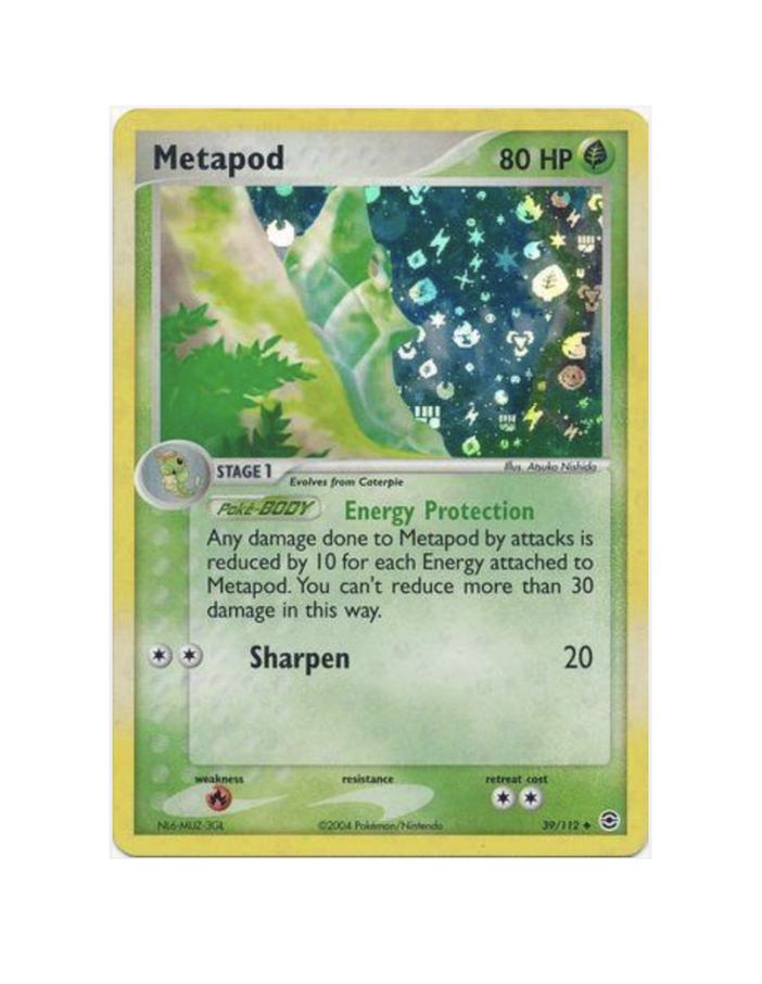 Metapod (Reverse Holo) (EN) - 39/112