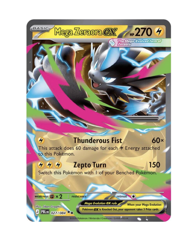 Mega Zeraora Ex (EN) - 027/084
