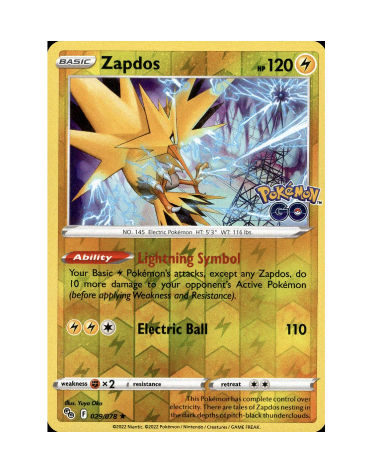 Zapdos ( Reverse Holo) (EN) - 029/078