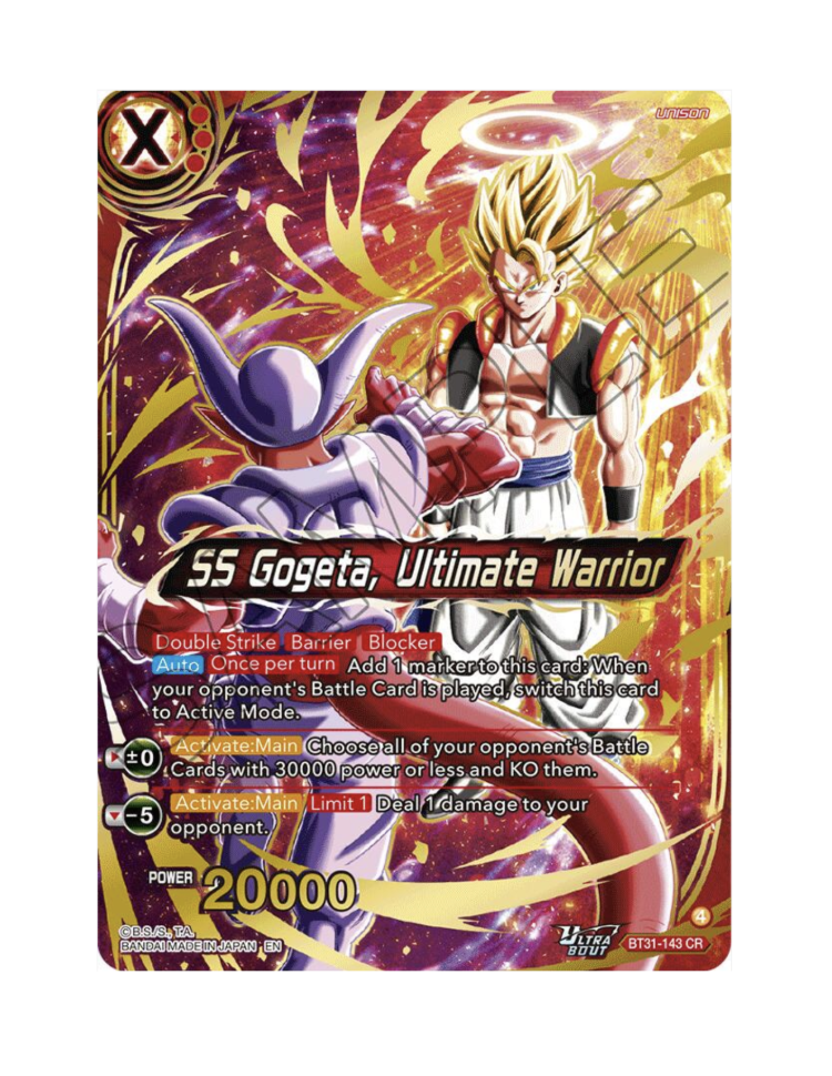 SS Gogeta,Ultimate Warrior (EN) - BT31-143