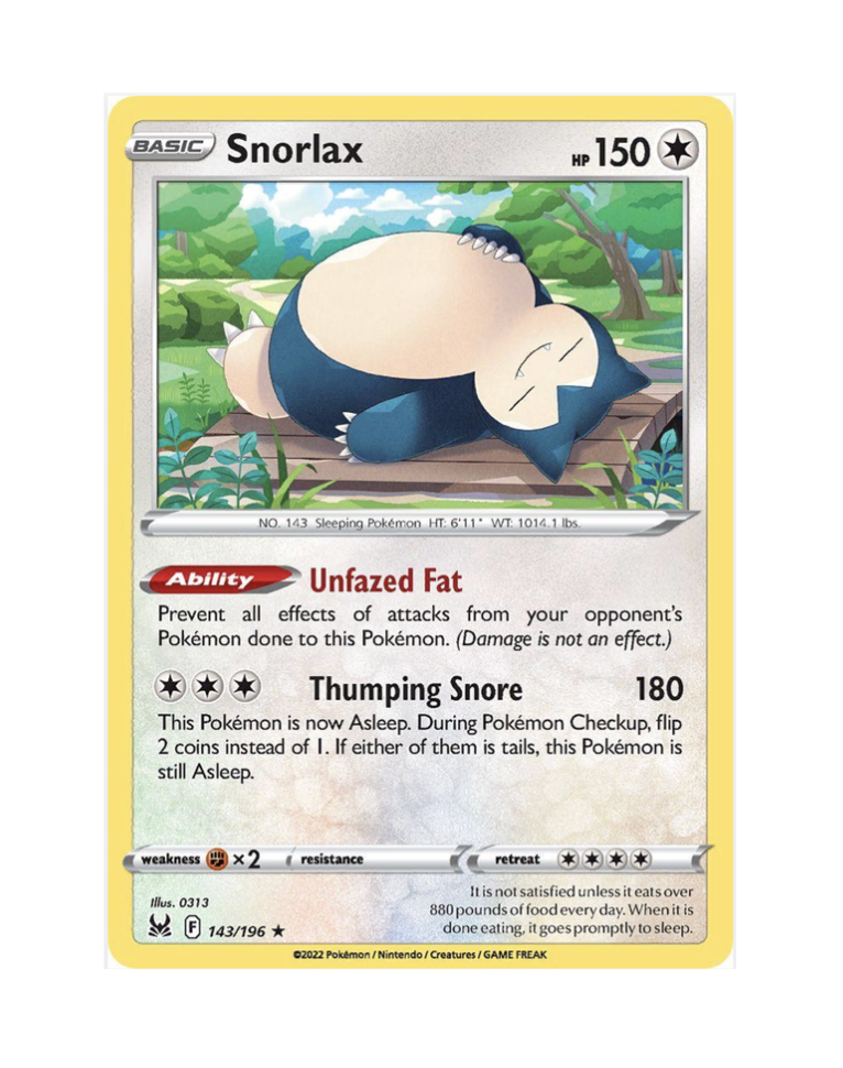 Snorlax (Holo) (EN)  143/196