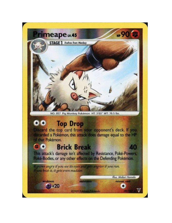 Primeape lv.45 (Reverse Holo) (EN)  39/147