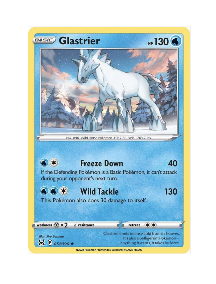 Glastrier (Reverse Holo) (EN)  051/196