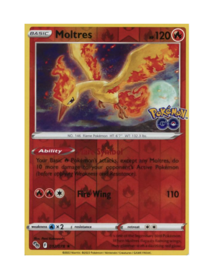 Moltres ( Reverse Holo) (EN) - 012/078