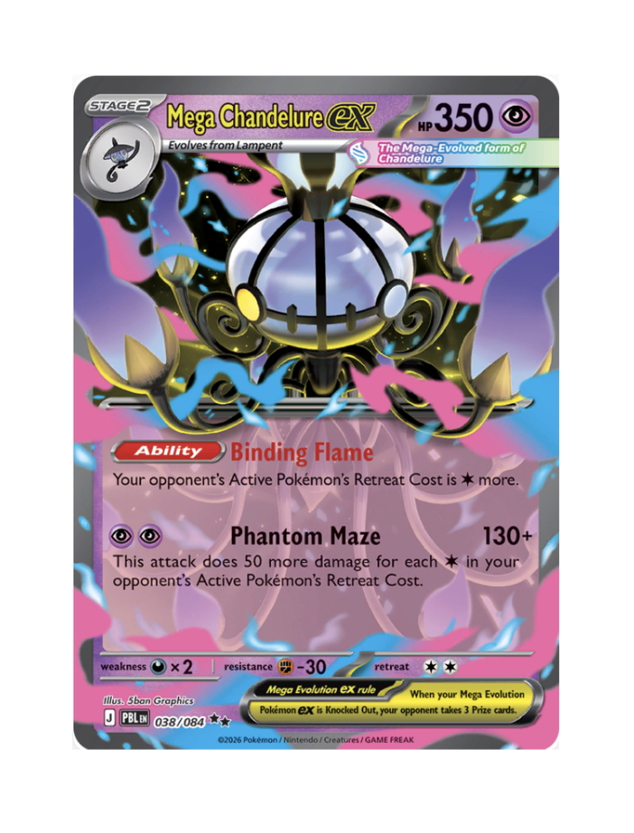 Mega Chadelure EX (EN) - 038/084