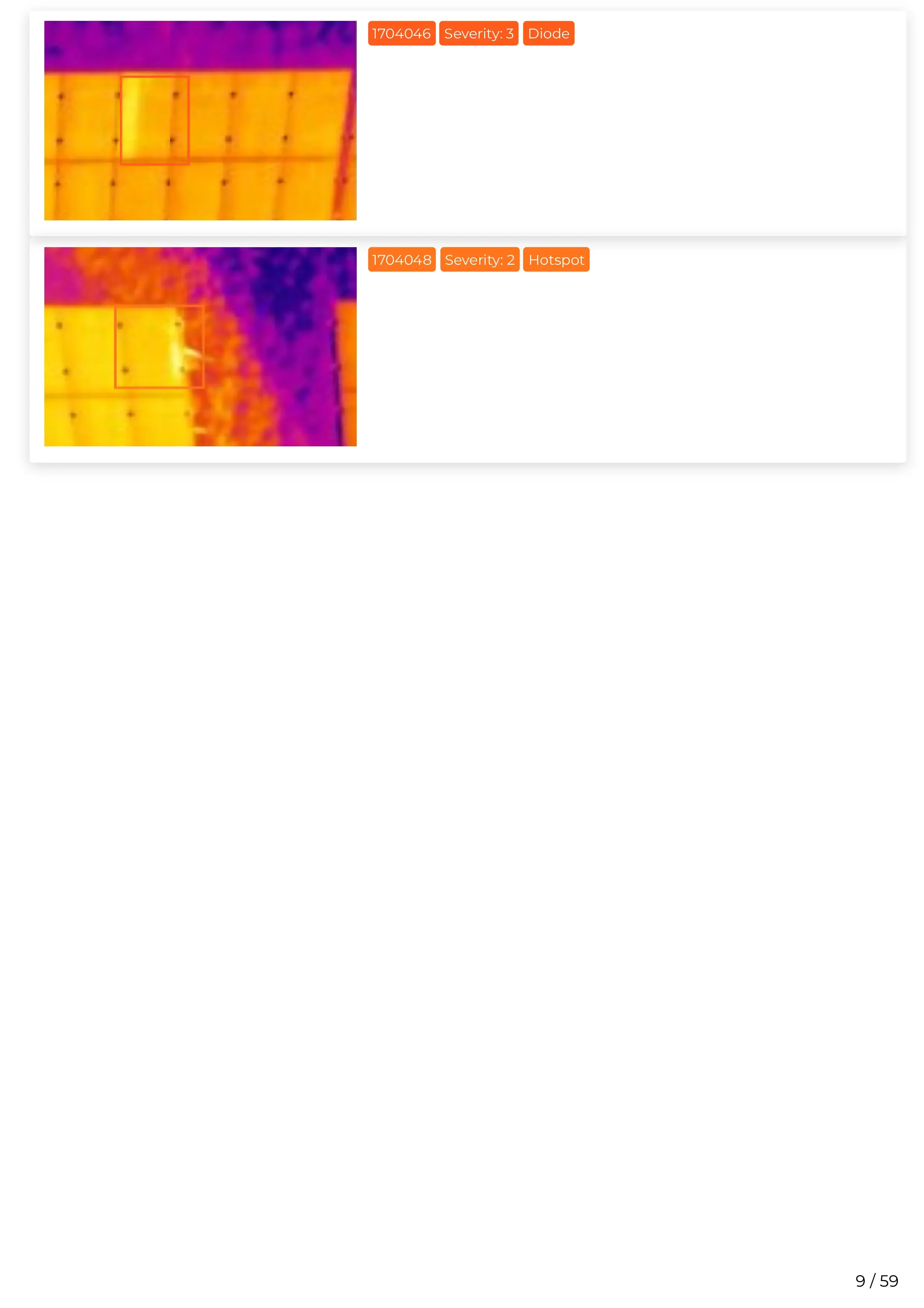 Scopito drone thermal inspection report solar farm anomaly detection Yorkshire