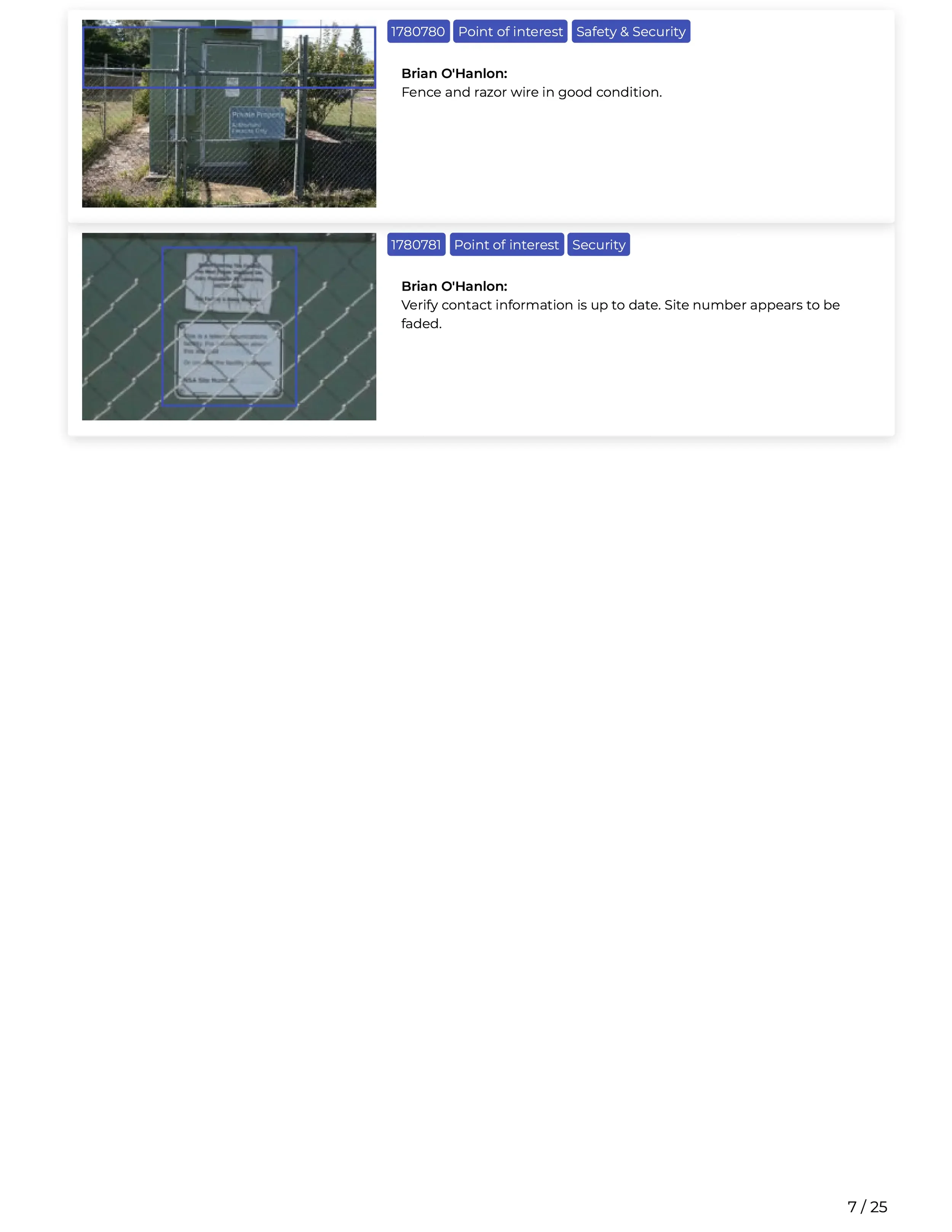 Scopito drone survey defect detail page structural inspection Yorkshire