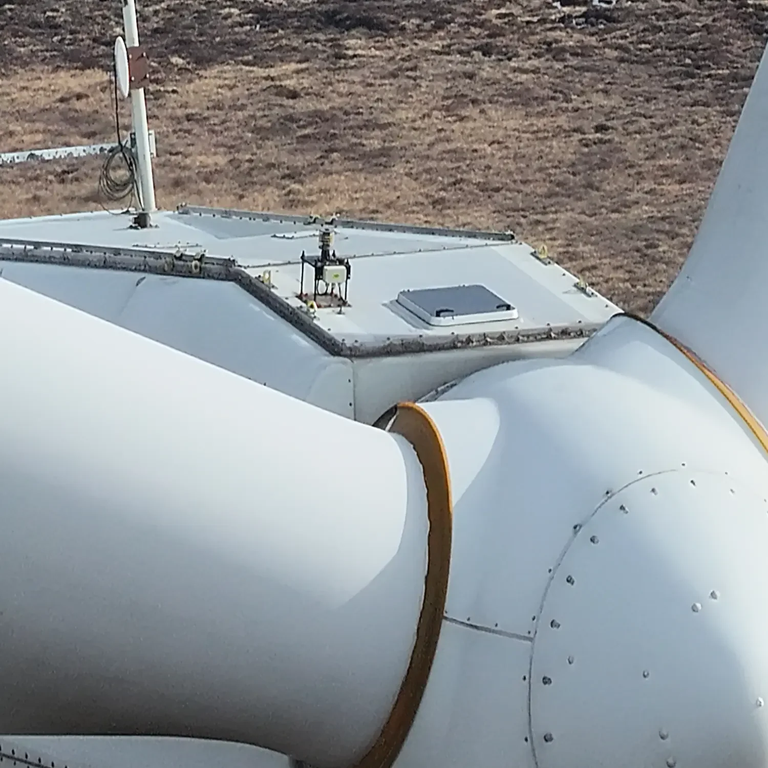 Aerial 48MP 8K 112x zoom drone survey wind turbine structural integrity Yorkshire