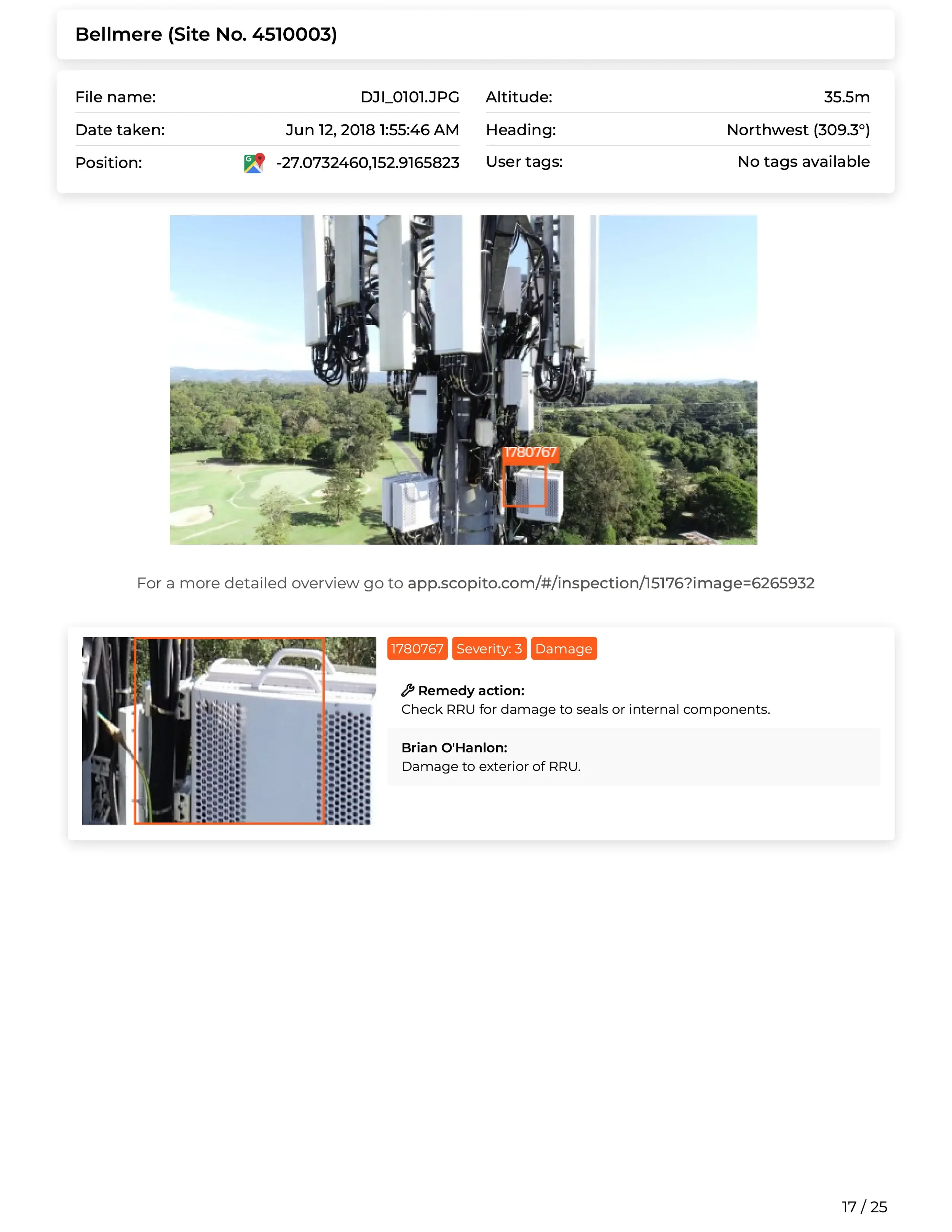 Scopito full structural inspection report findings Bradford Yorkshire