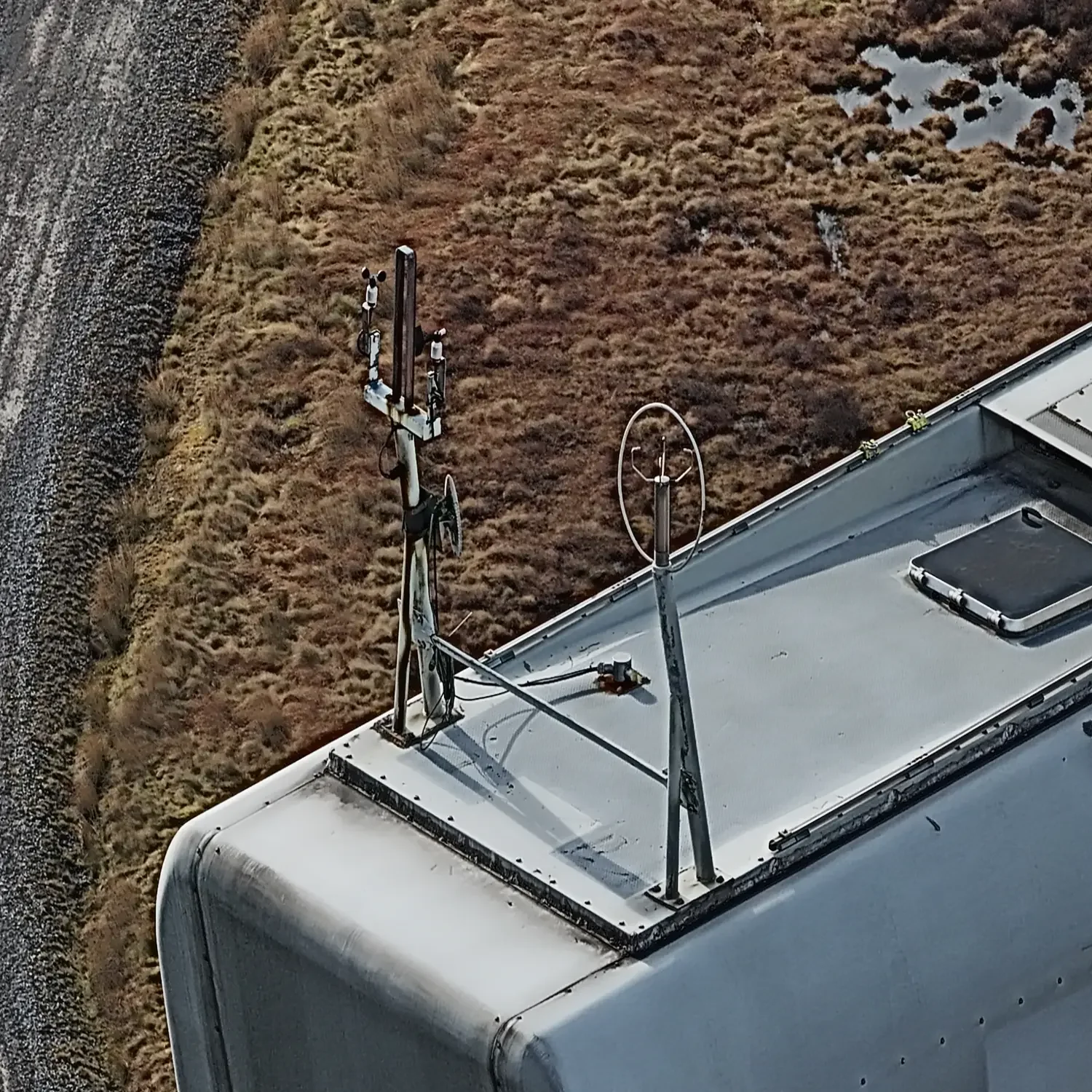Drone close-up wind turbine blade crack inspection 112x zoom Yorkshire