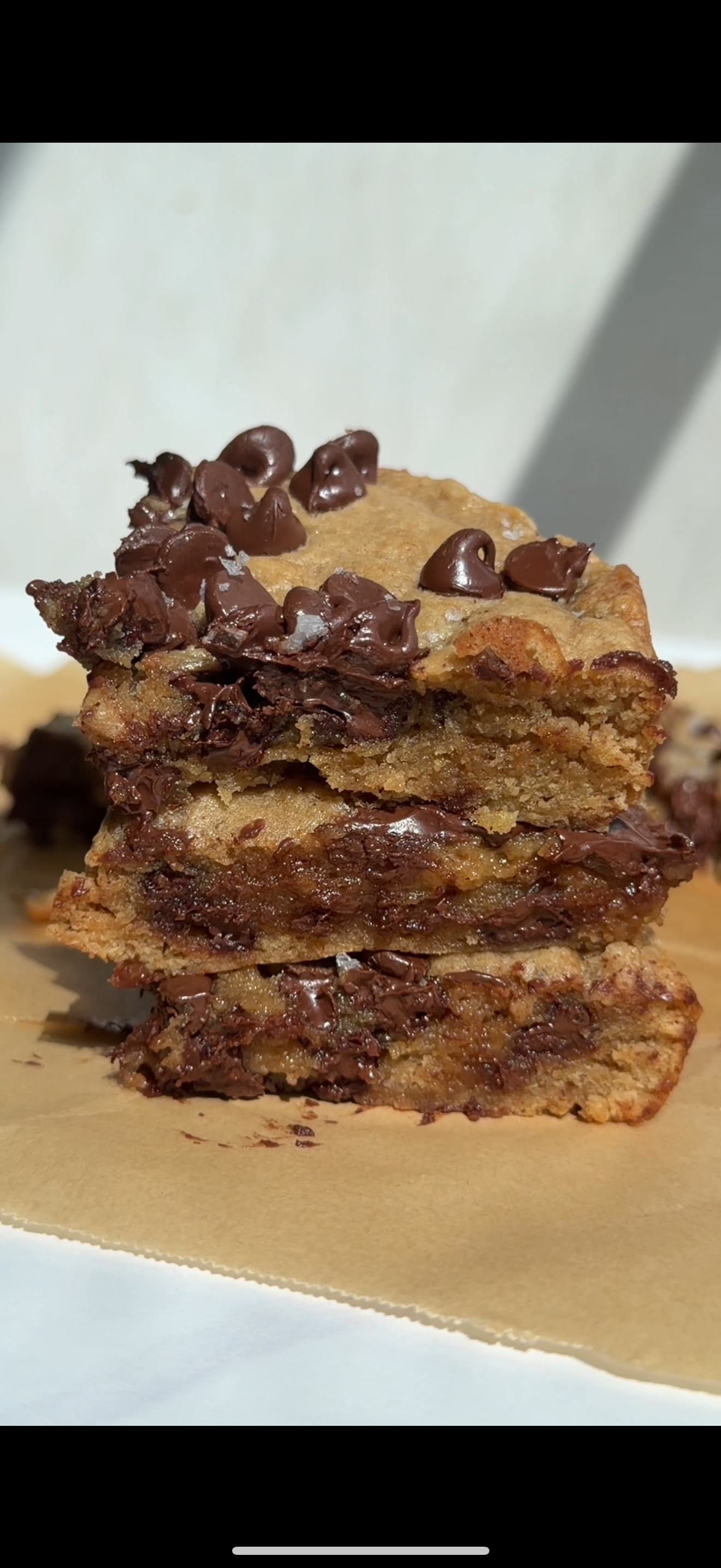Brown Butter Espresso Chocolate Chip Cookie Bar — Mer's Good Eats