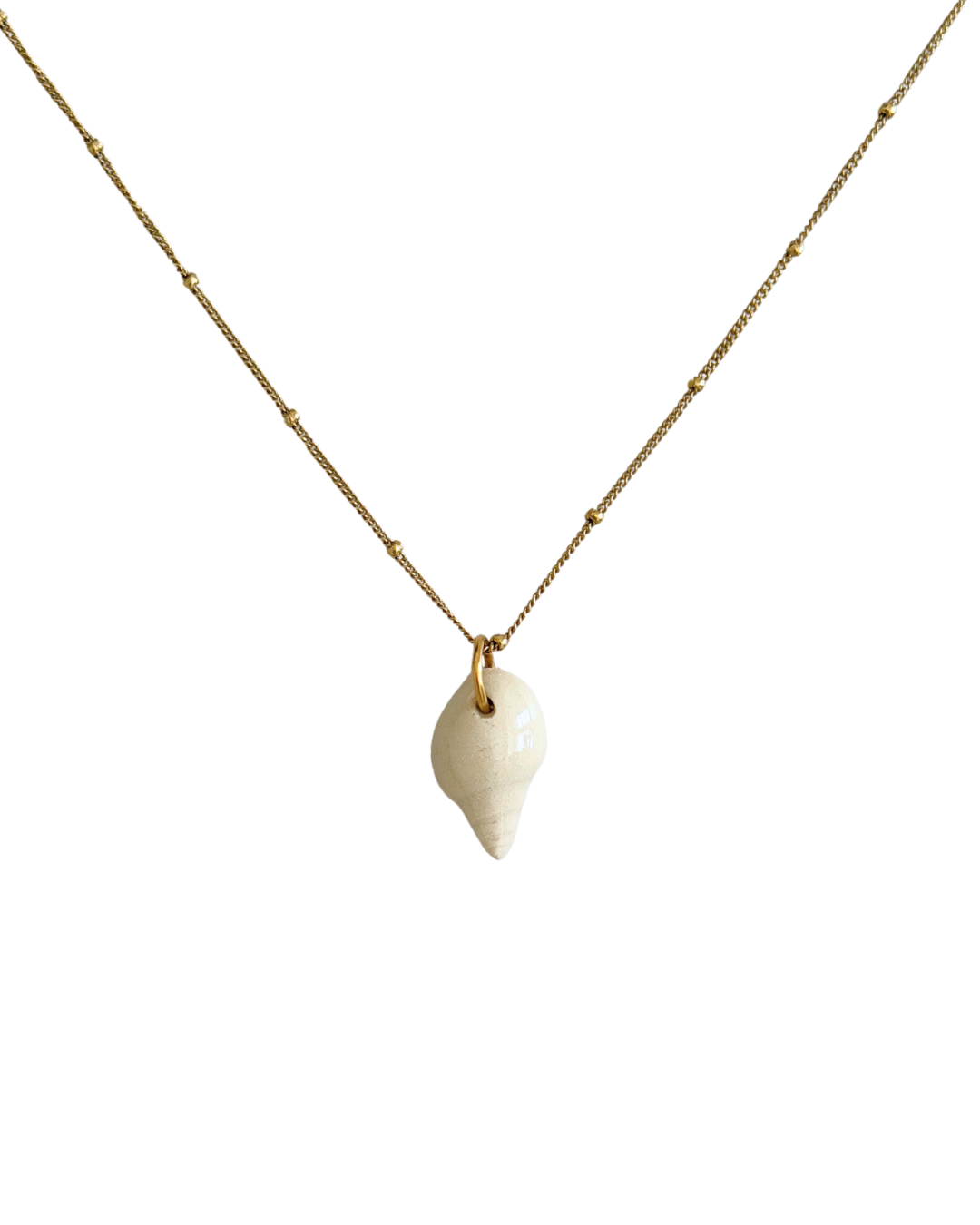 Turban Ceramic Shell Necklace