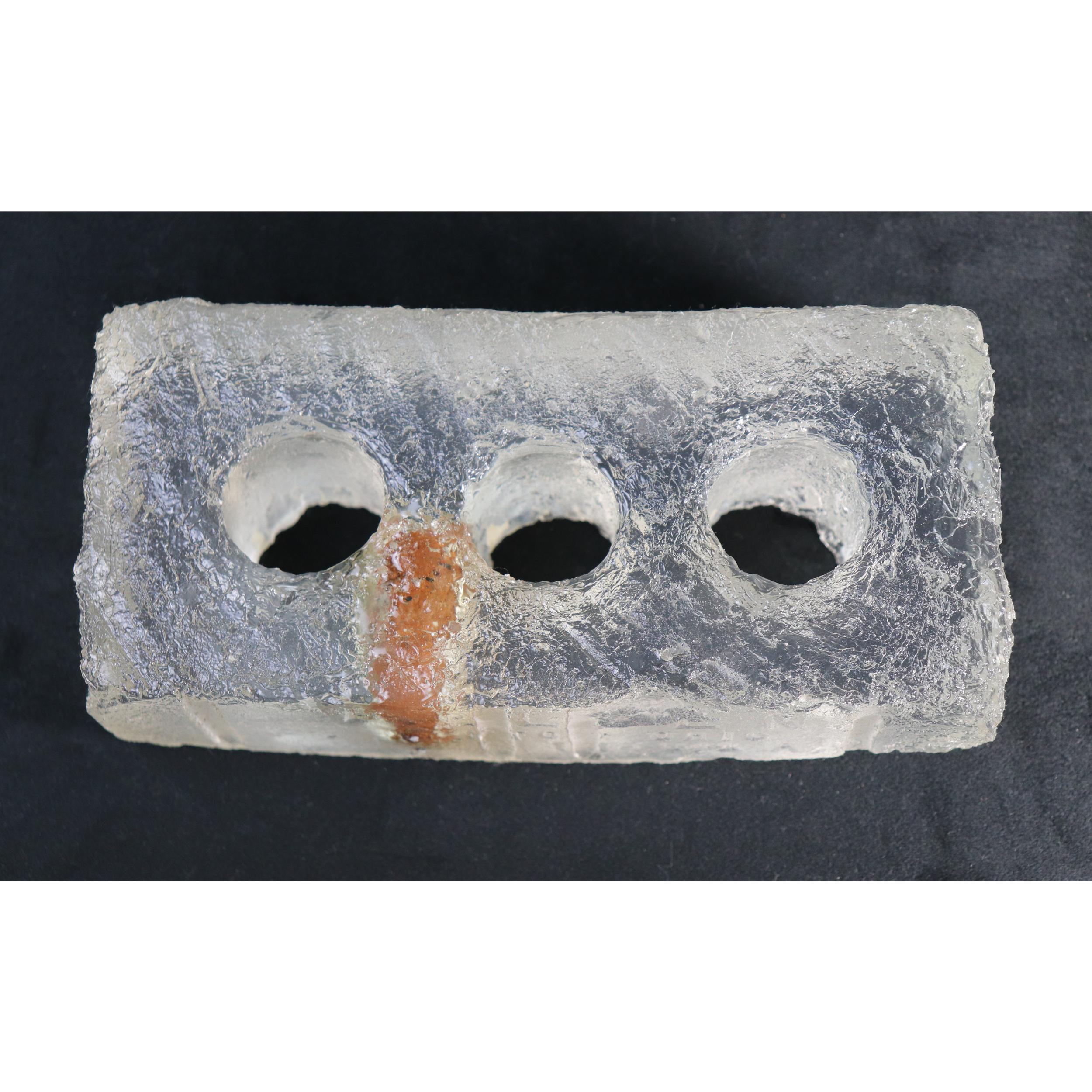 Belden 1

The SeaBrick series touches on several topics including degradation, hope and rebirth.

I gather washed up brick fragments from the shoreline and pair each to a historic brick (circa 1865-1920) that I then mold to build the SeaBrick sculptu