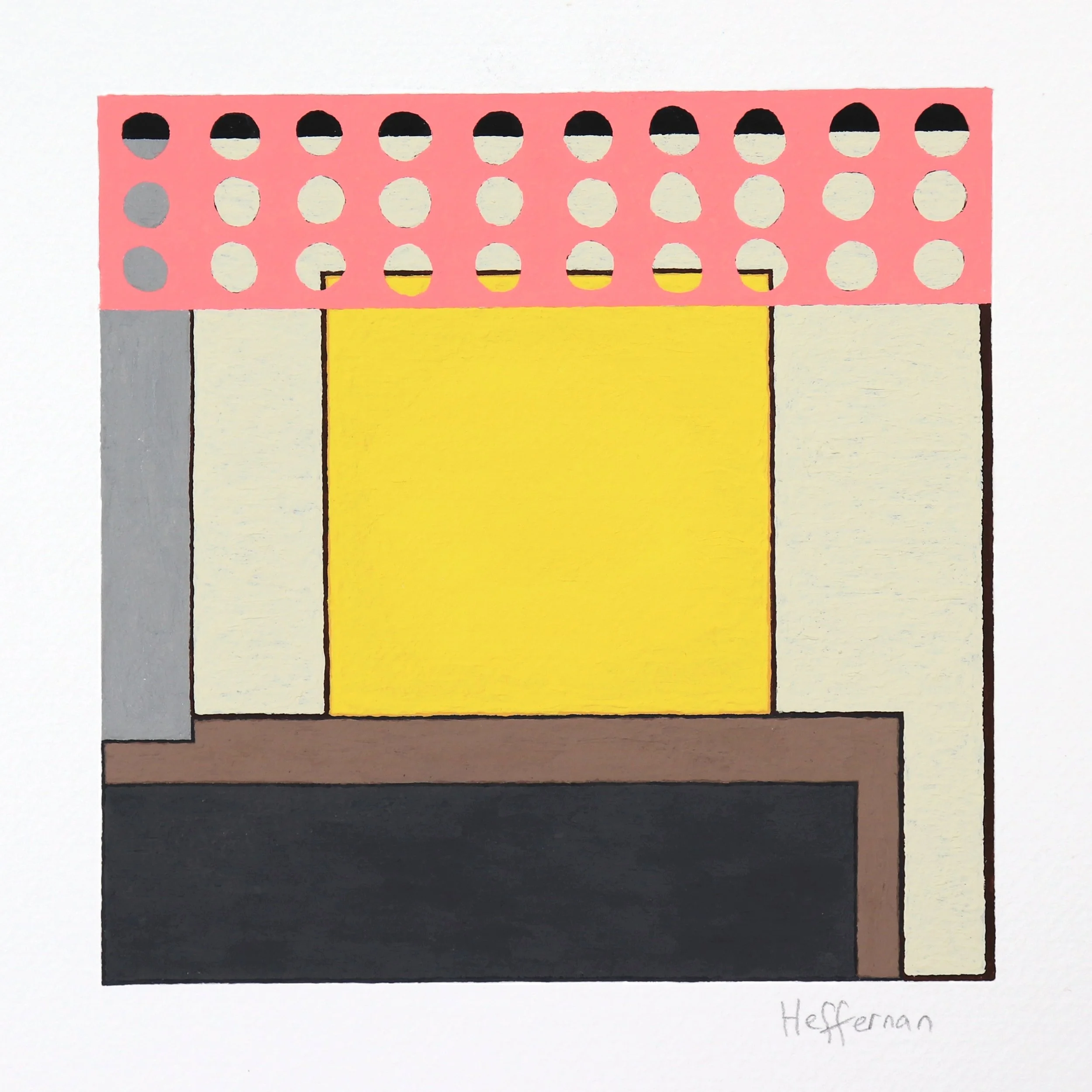 S01 P25
Original Gouache painting on 300lb cold press paper.
Image 5" x 5"
Paper 7" x 7"
