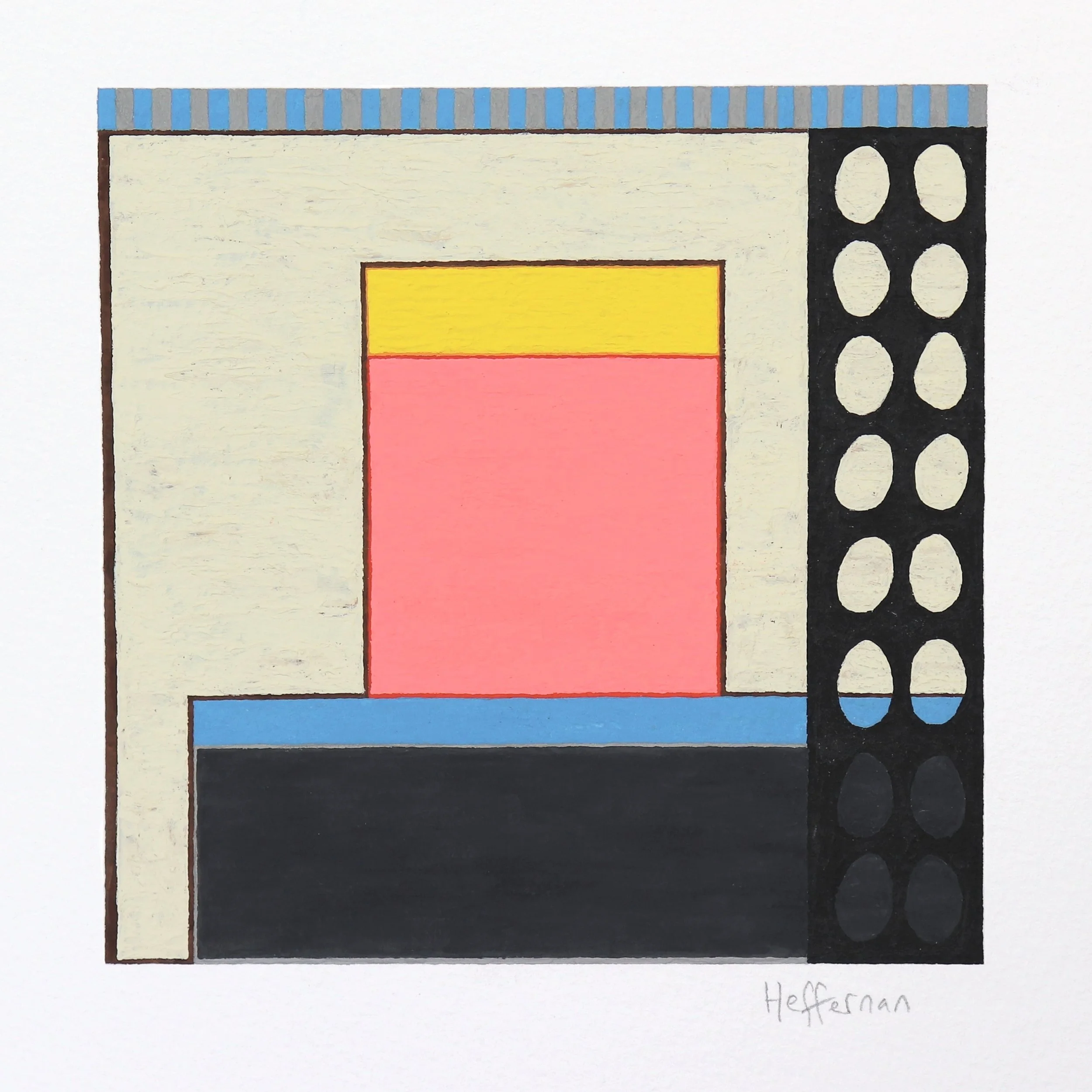 S01 P15
Original Gouache painting on 300lb cold press paper.
Image 5" x 5"
Paper 7" x 7"
