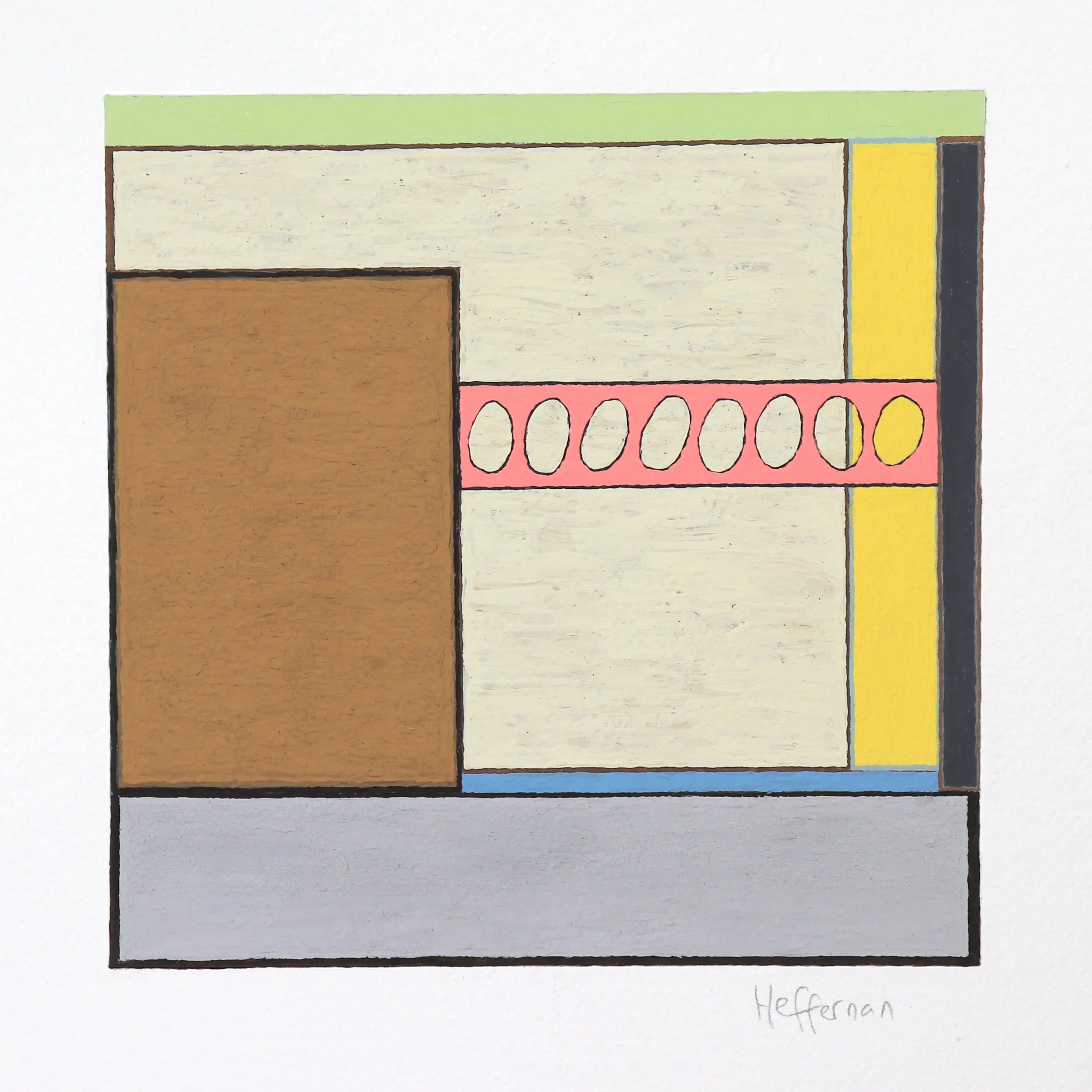 S01 P19
Original Gouache painting on 300lb cold press paper.
Image 5" x 5"
Paper 7" x 7"
