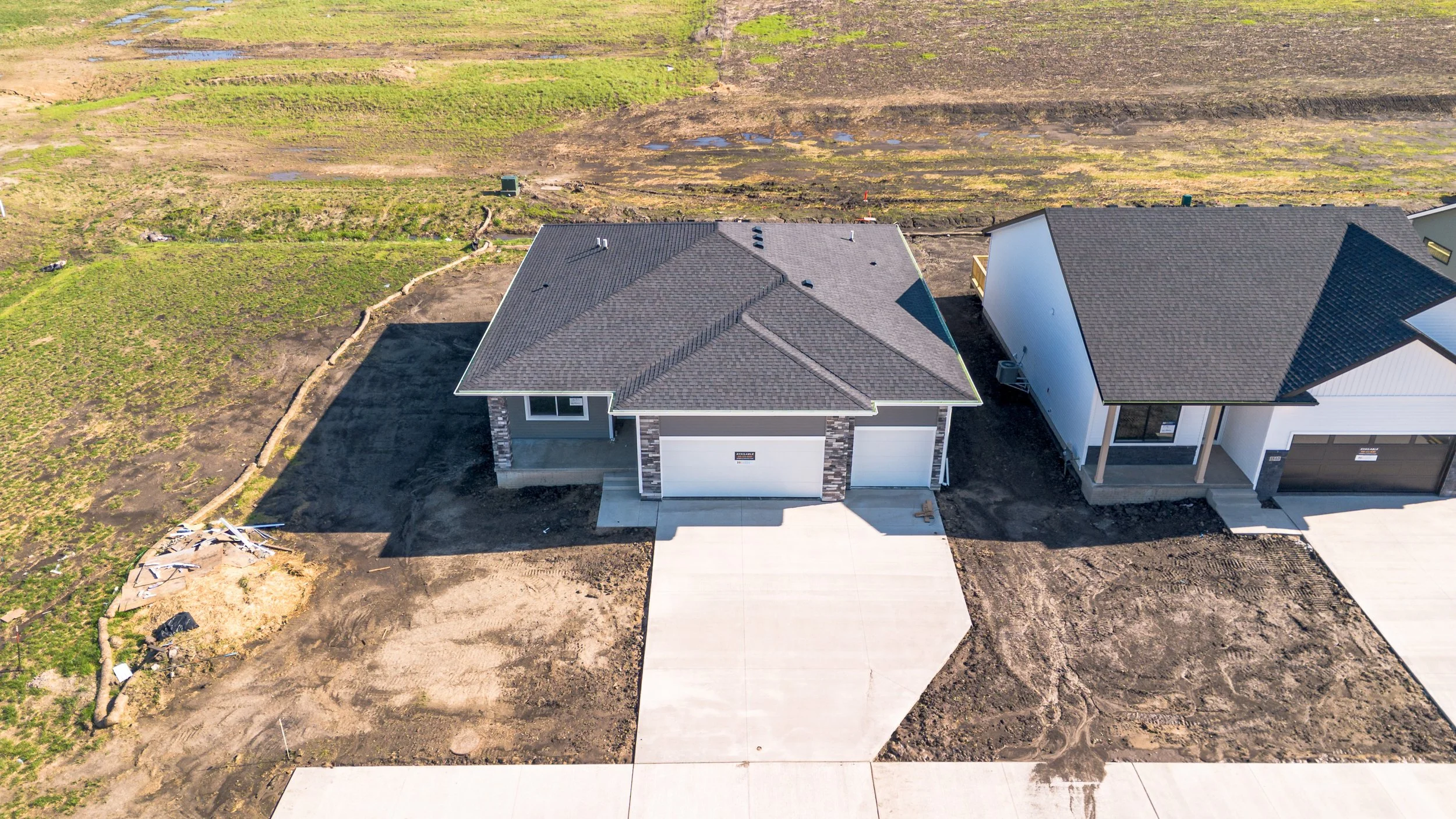 Overhead Drone Photo of Hubbell Home in Waukee, Iowa