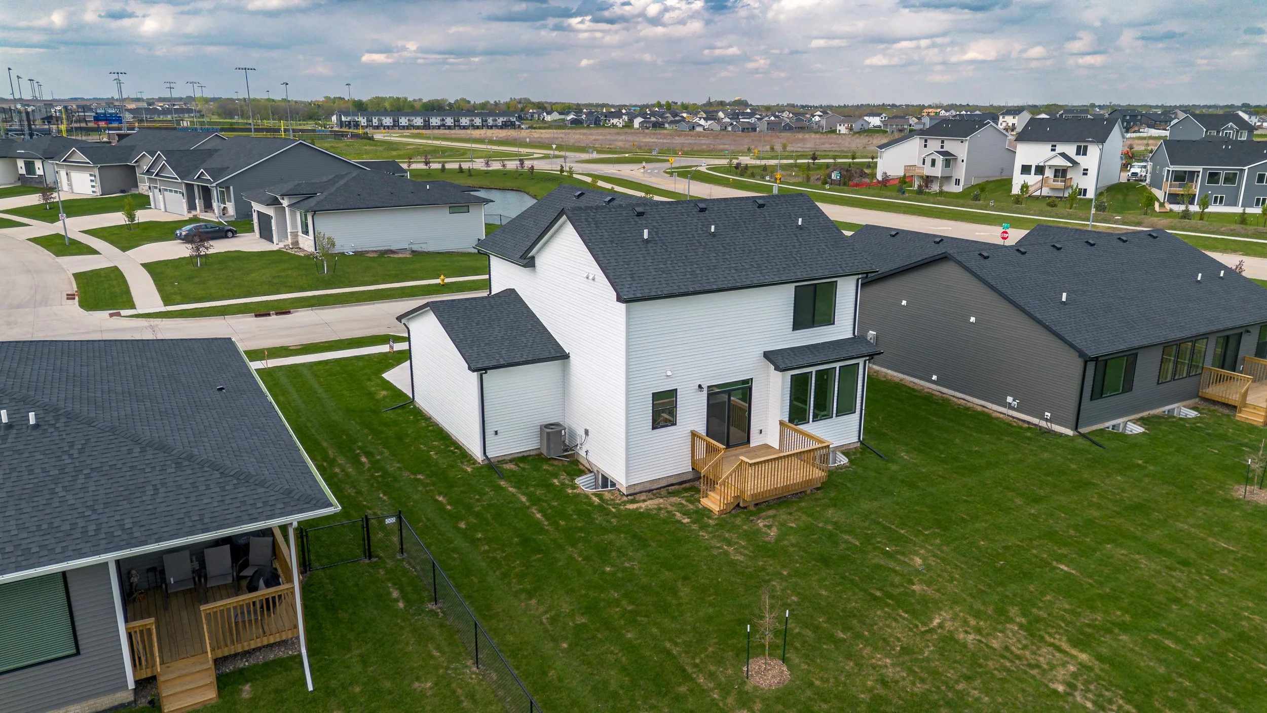 Aerial Photograph of Hubbell Home in Waukee Iowa