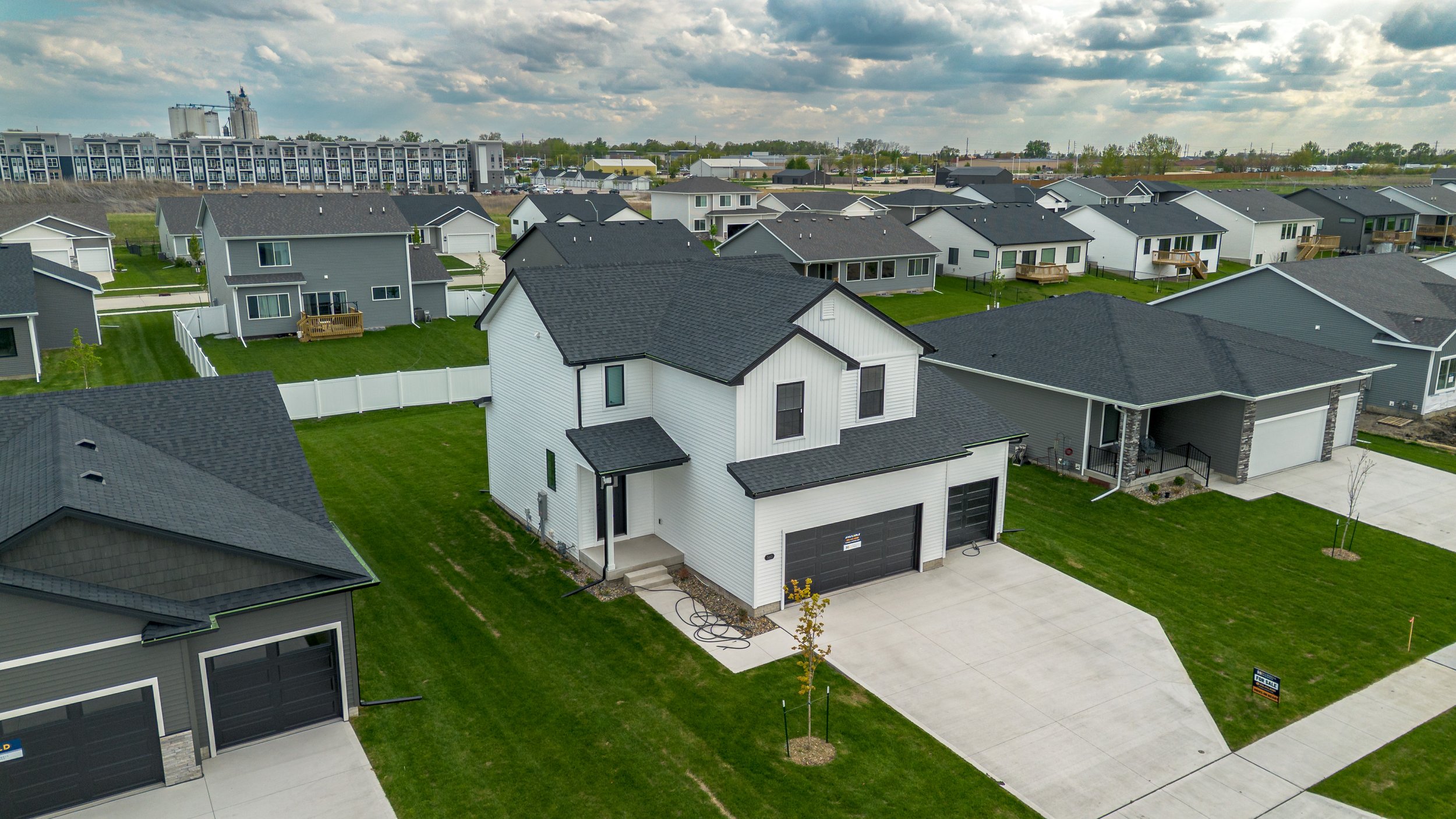 Drone Photograph of a Hubbell Home in Waukee, Iowa