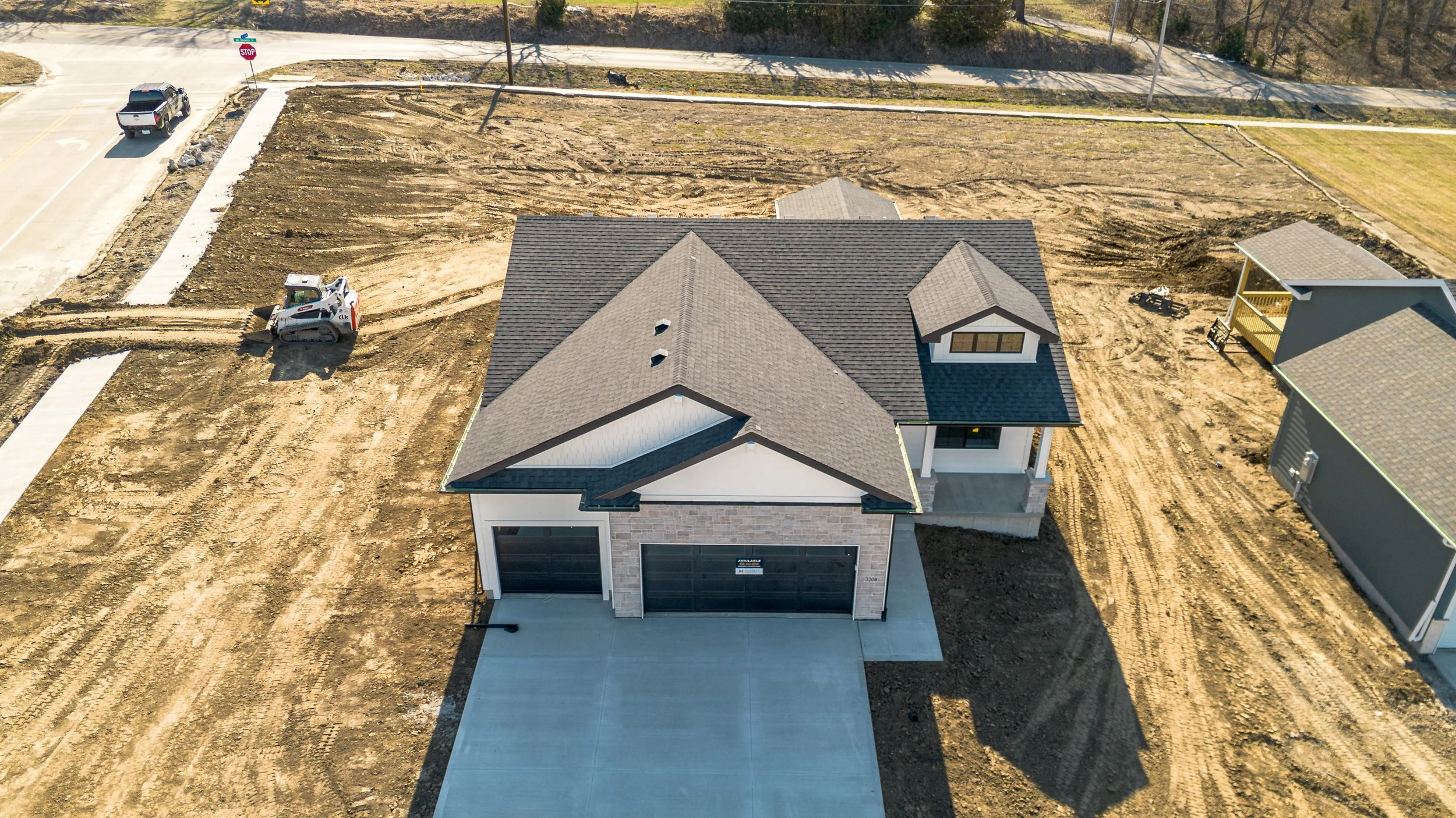 Front Exterior View of Hubbell Home in Ankeny, Iowa -Real Estate Photography
