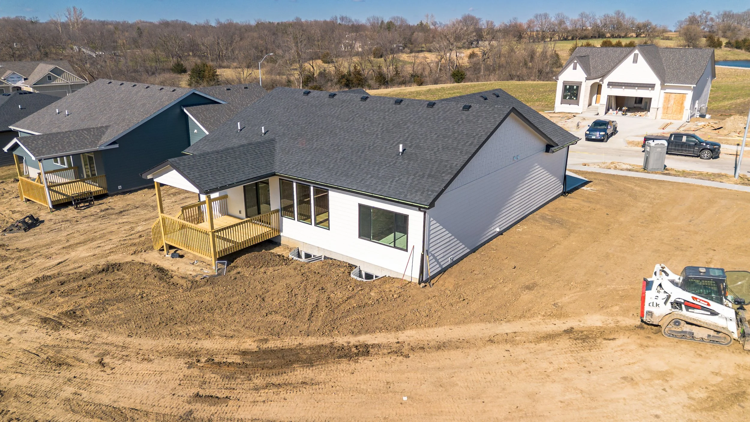 Exterior back view of Hubbell home in Ankeny, Iowa - Real Estate Photography