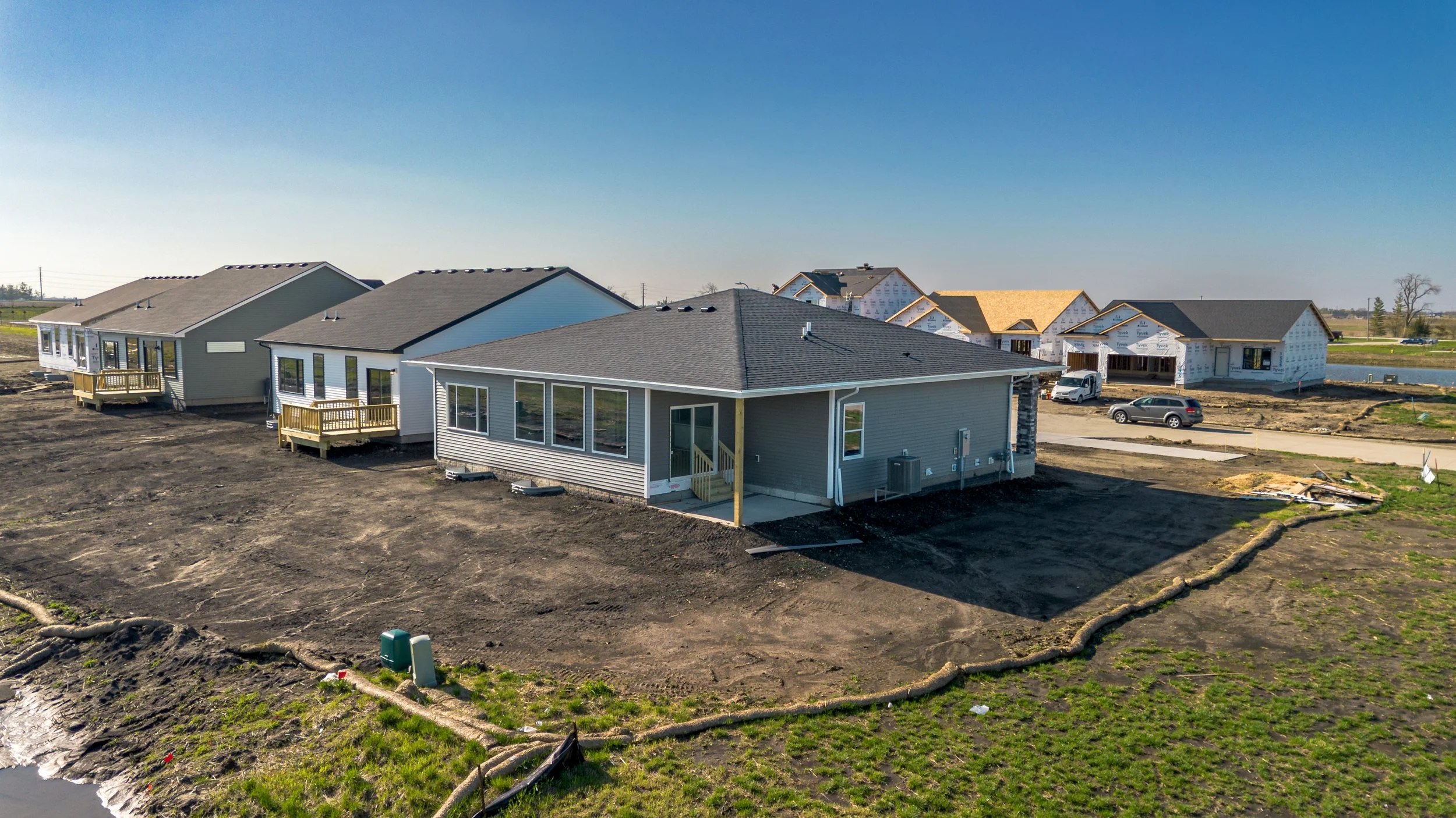 Drone Image Showcasing Hubbell Home in Central Iowa