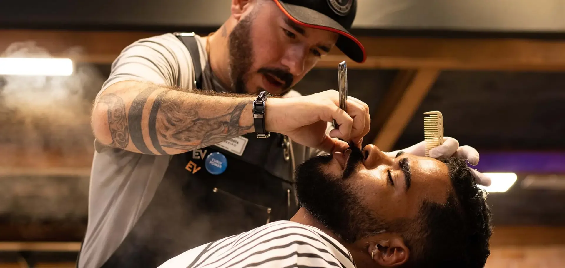 Barba Desenhada, Low Fade e Razor Part