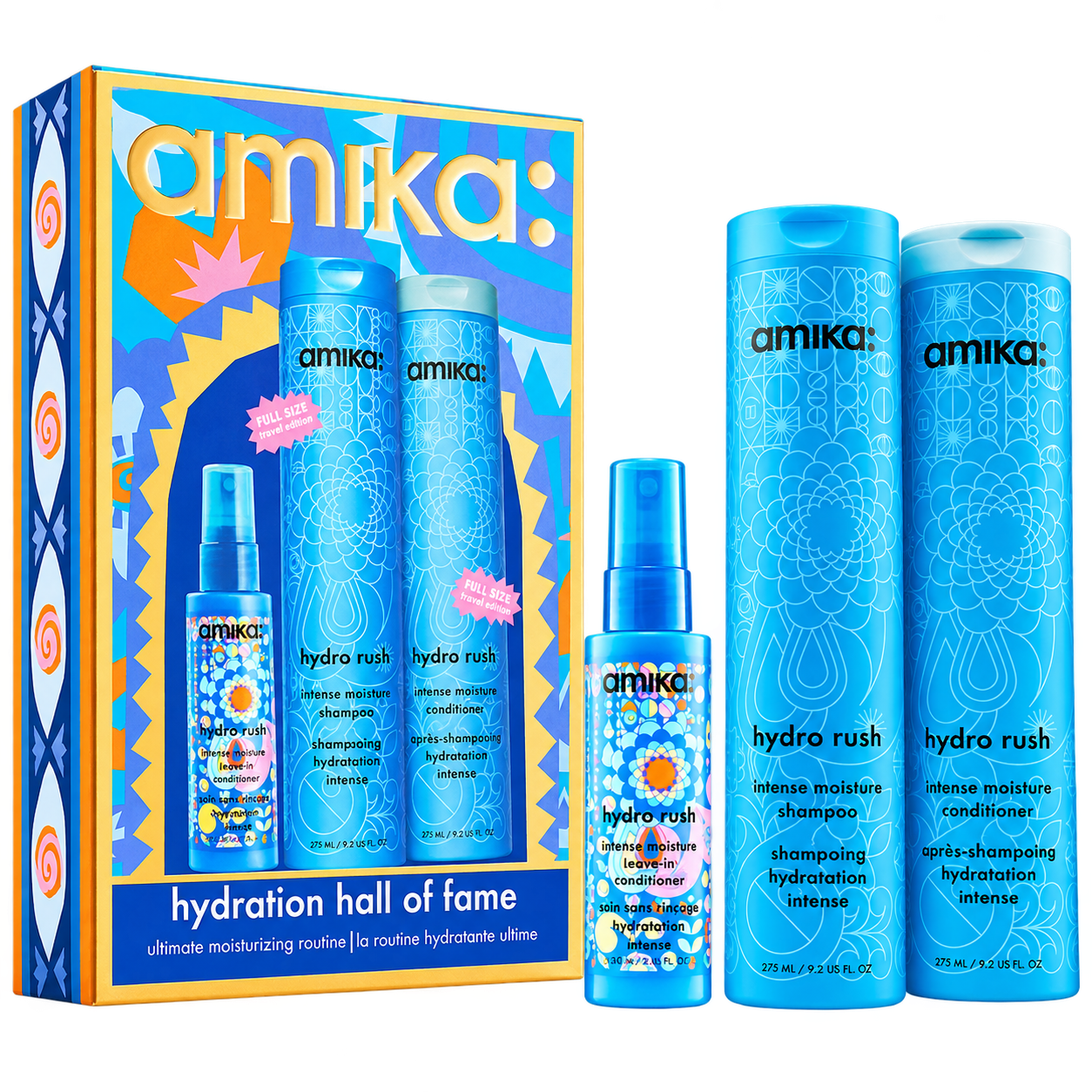 Amika Hydro Rush Intense Moisture Leave-In Conditioner – Mini Size